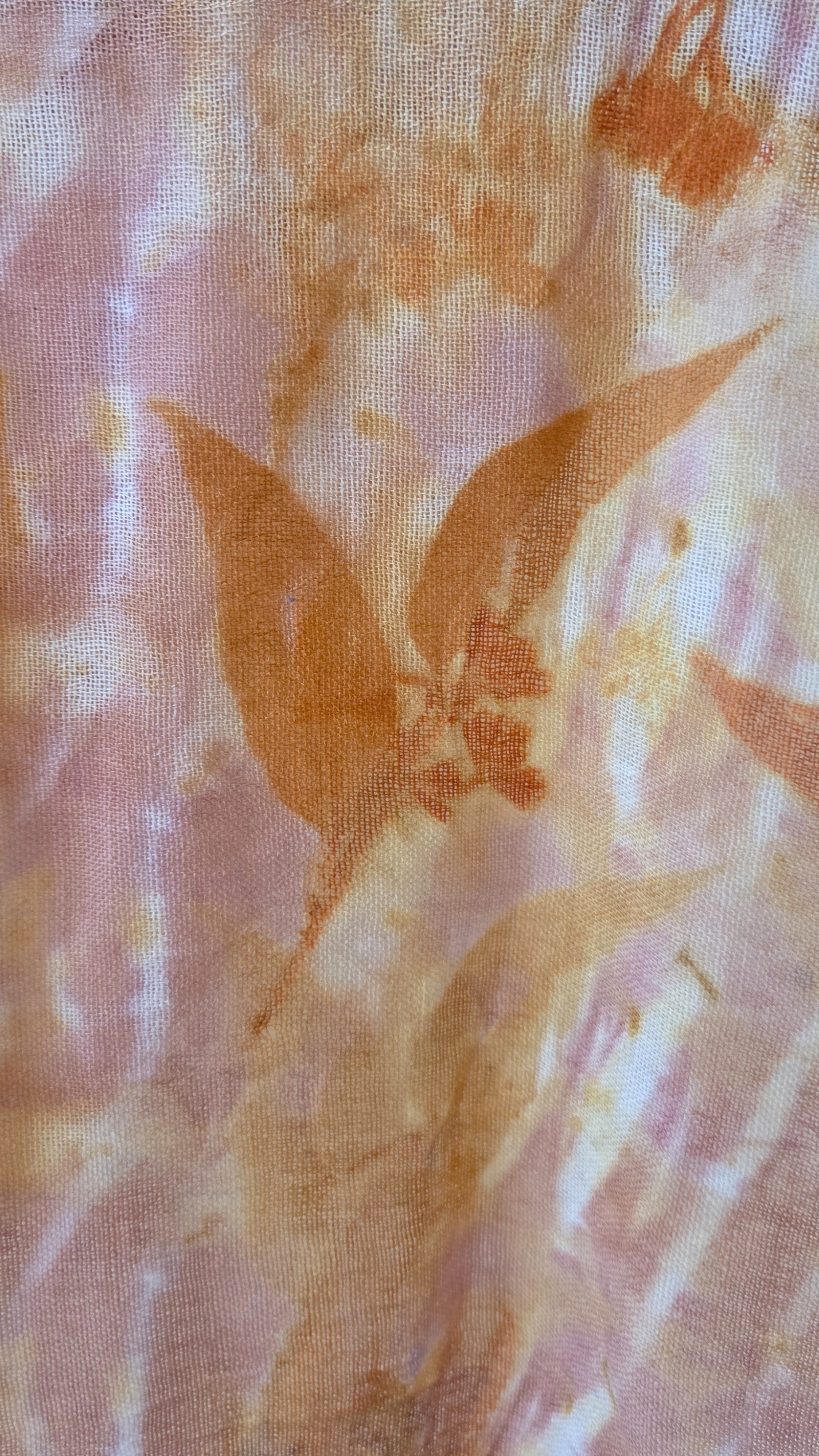 The Tilly - Pure Fine Handloomed Wool Ecoprint Scarf/Wrap