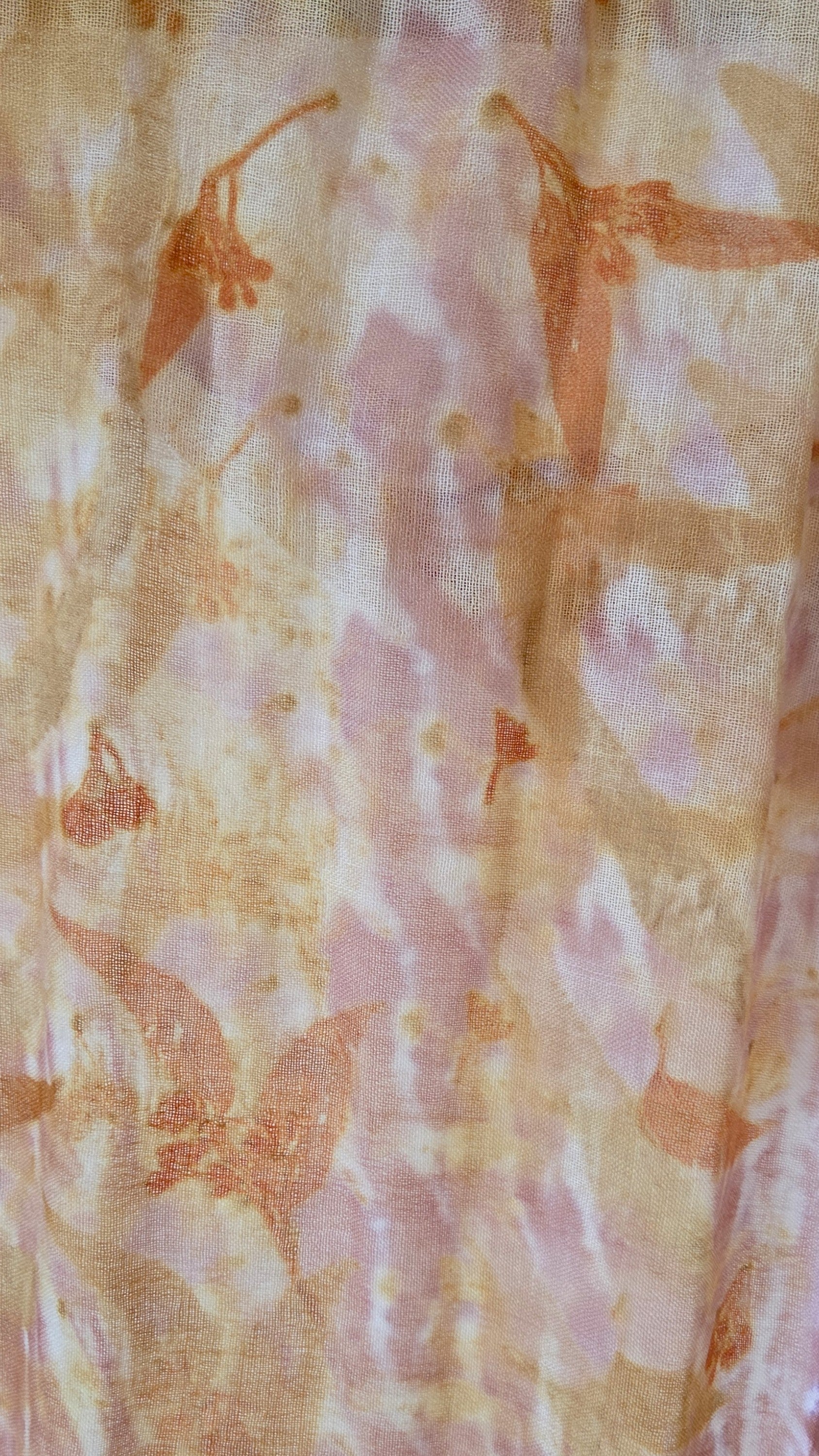 The Tilly - Pure Fine Handloomed Wool Ecoprint Scarf/Wrap