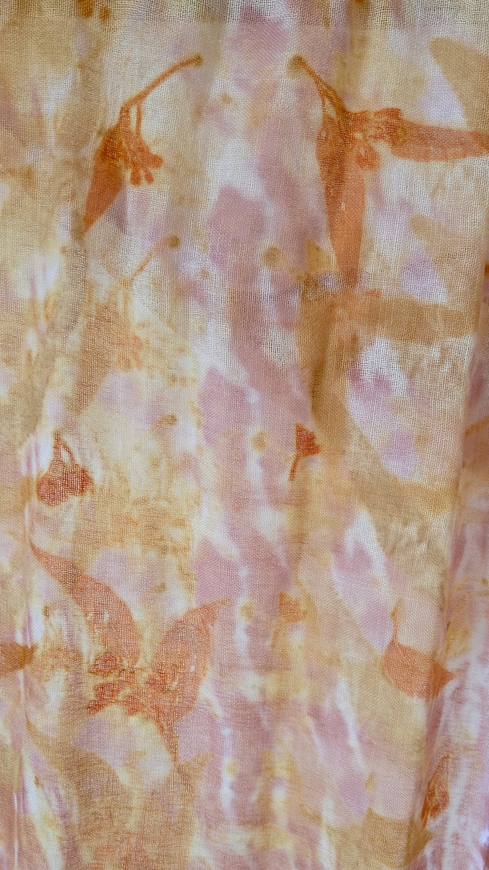 The Tilly - Pure Fine Handloomed Wool Ecoprint Scarf/Wrap