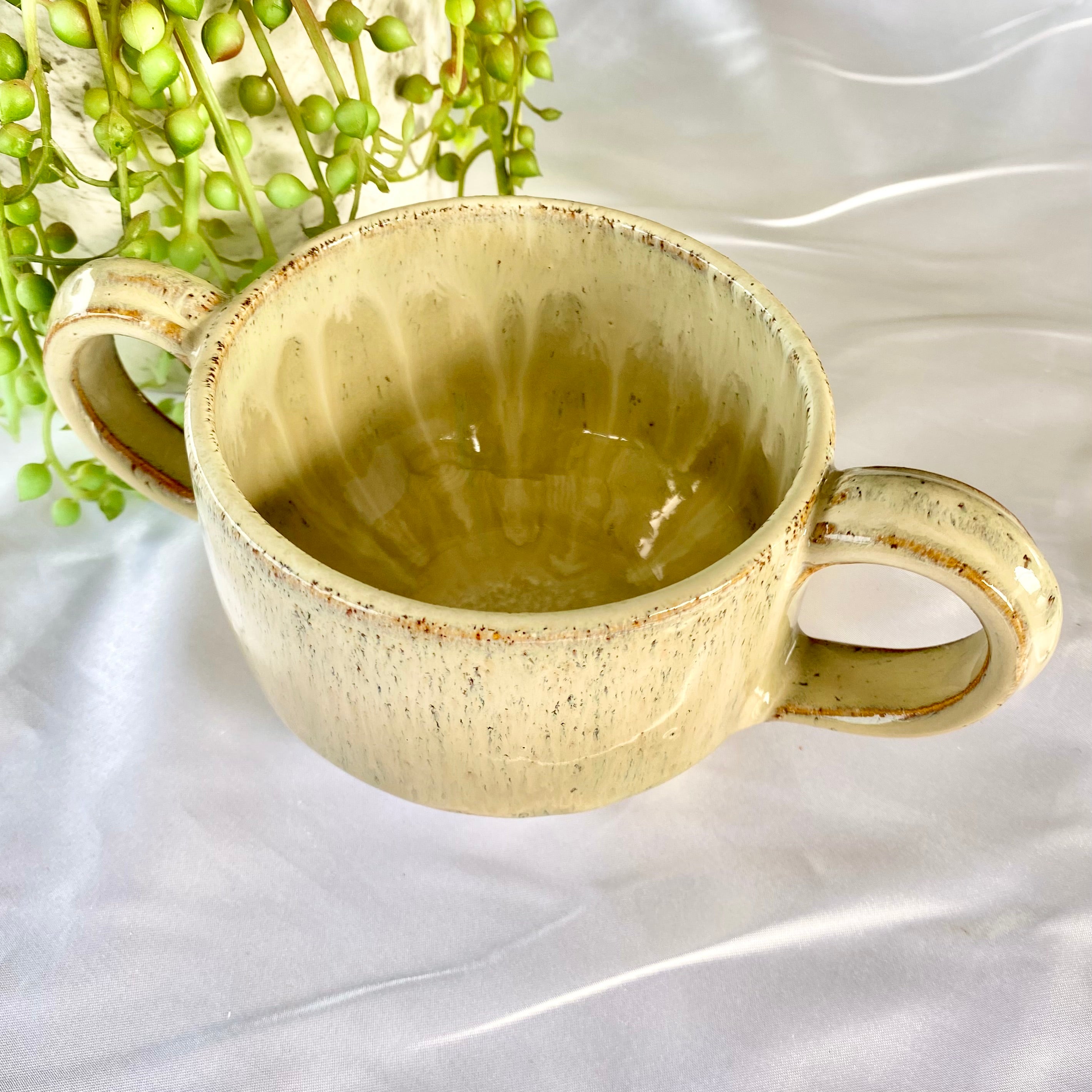2 Handled Cup / Wheel Thrown Pottery