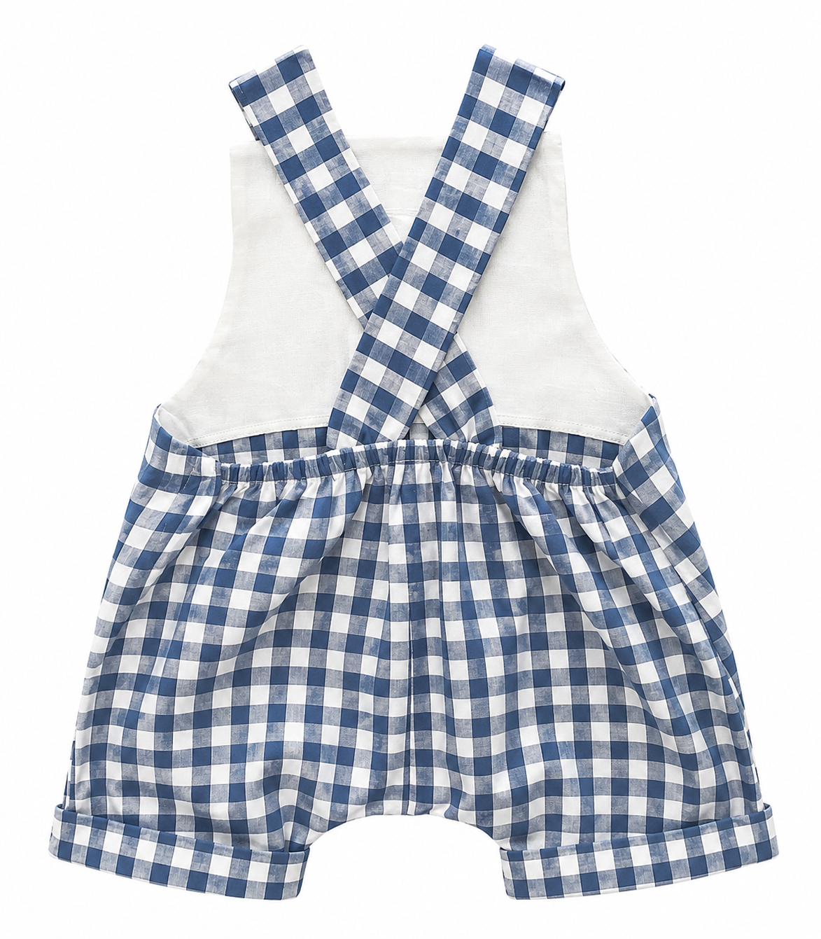 Gingham Collection | Navy Gingham Overalls