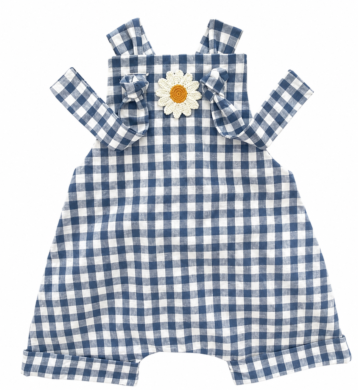 Gingham Collection | Navy Gingham Overalls