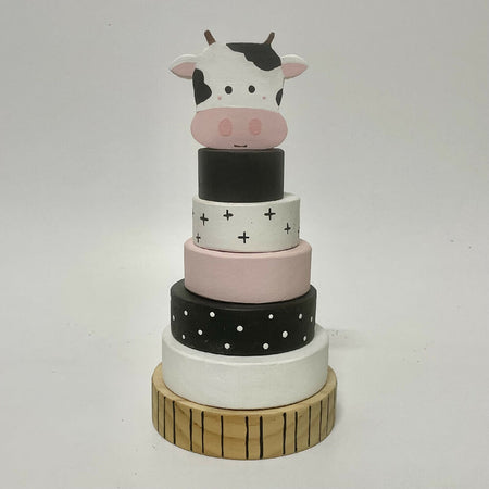 Ring stacker with Cow topper.