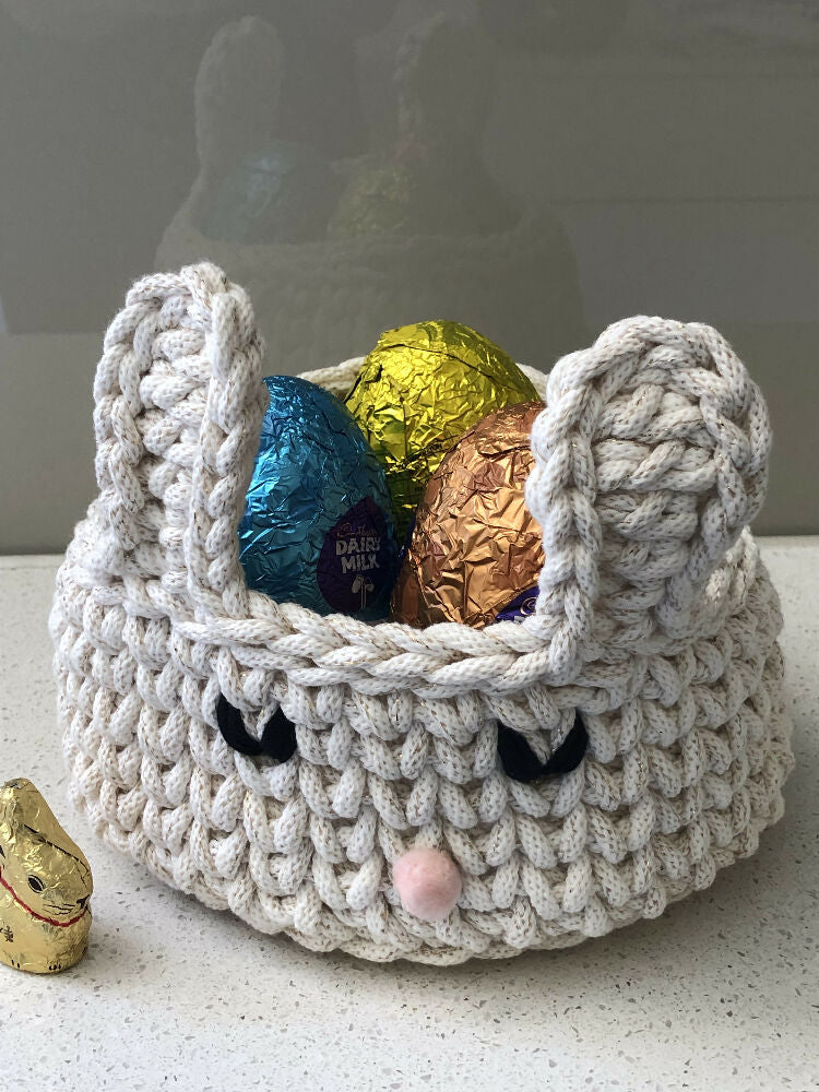 Crochet Easter Basket Large