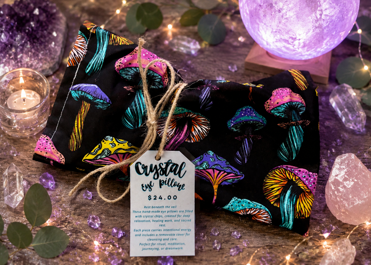 Crystal Confetti Eye Pillows!