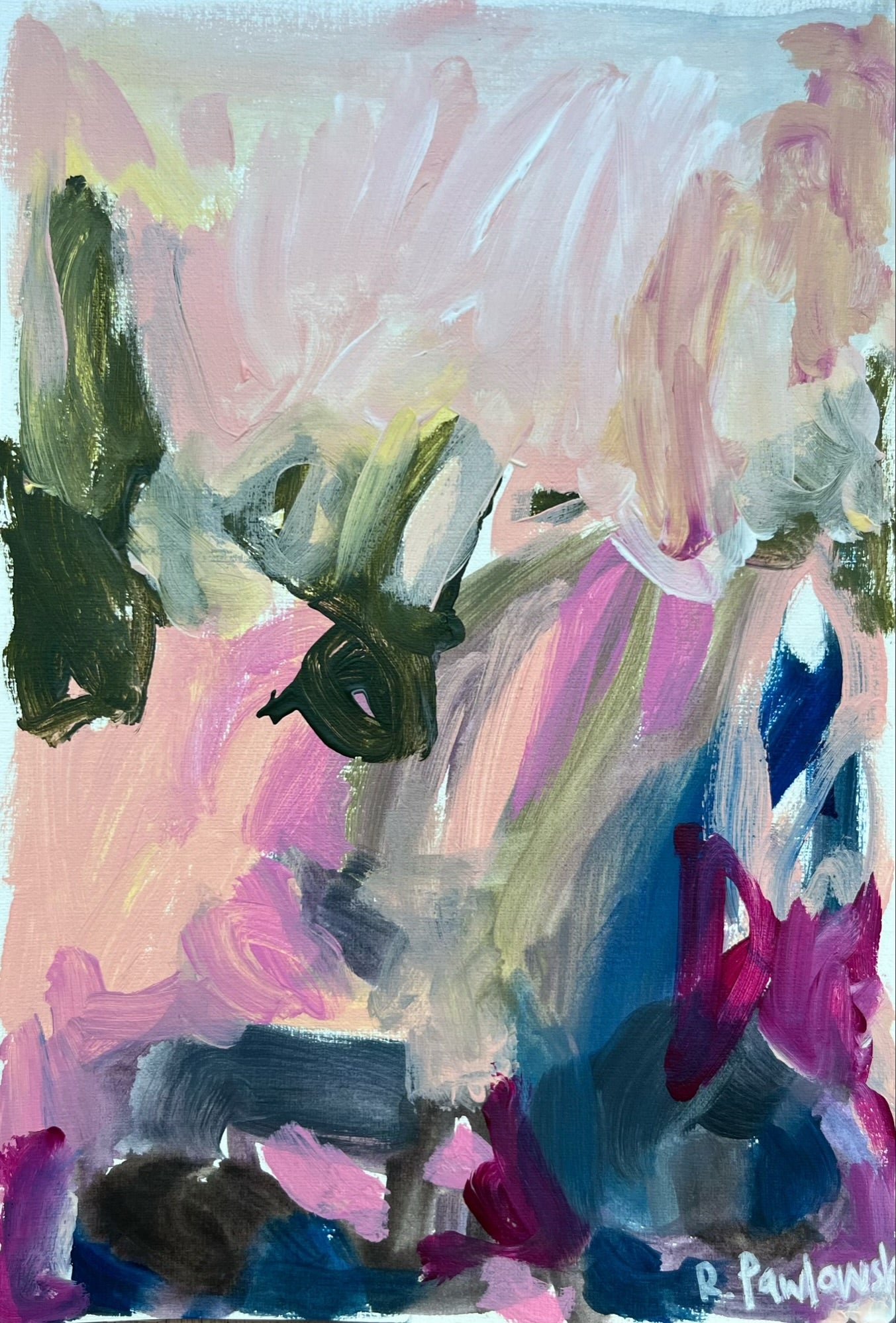 “Playing” A4 Original Abstract on Paper