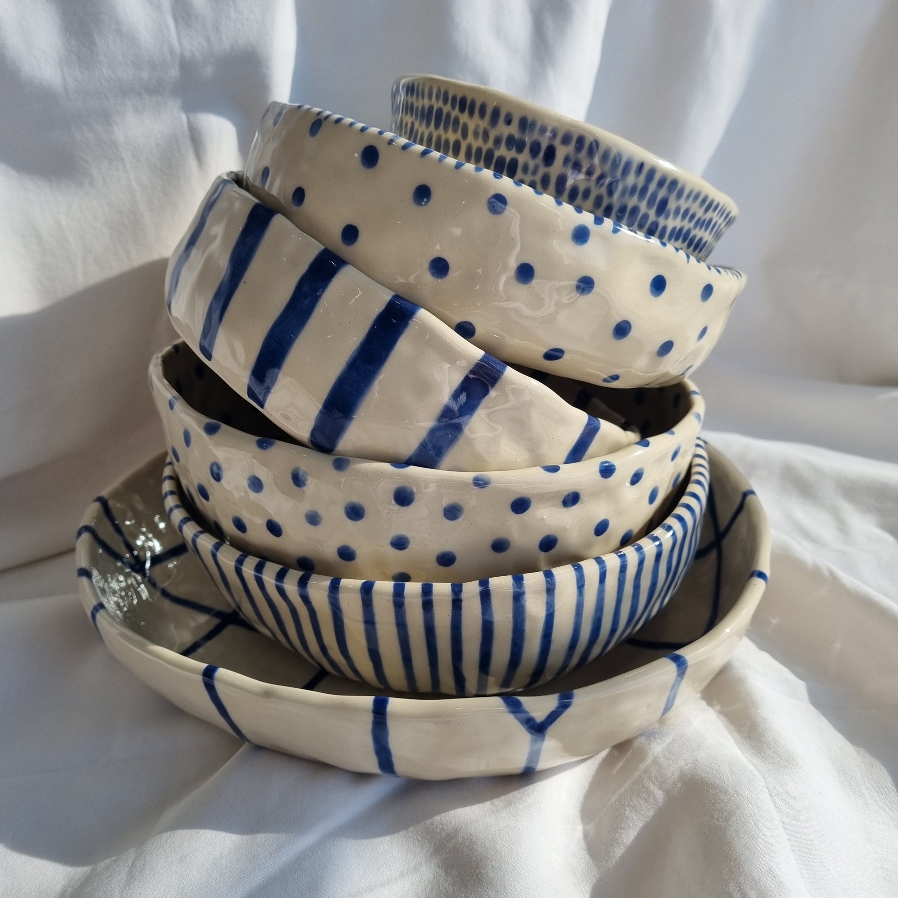 Blue Stripe Everyday Bowl