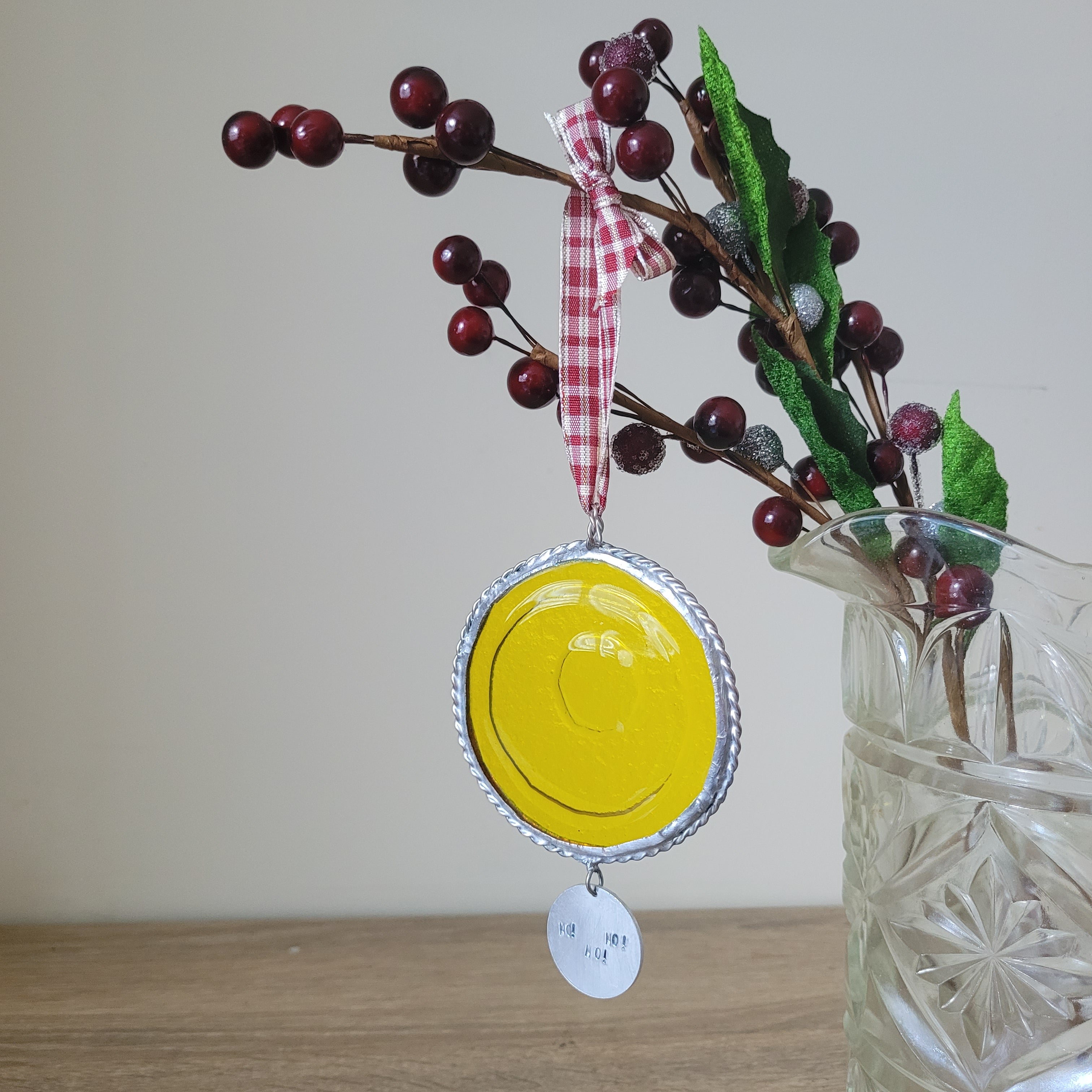 Fused Glass Xmas Ornament - limited edition (2 of 3)