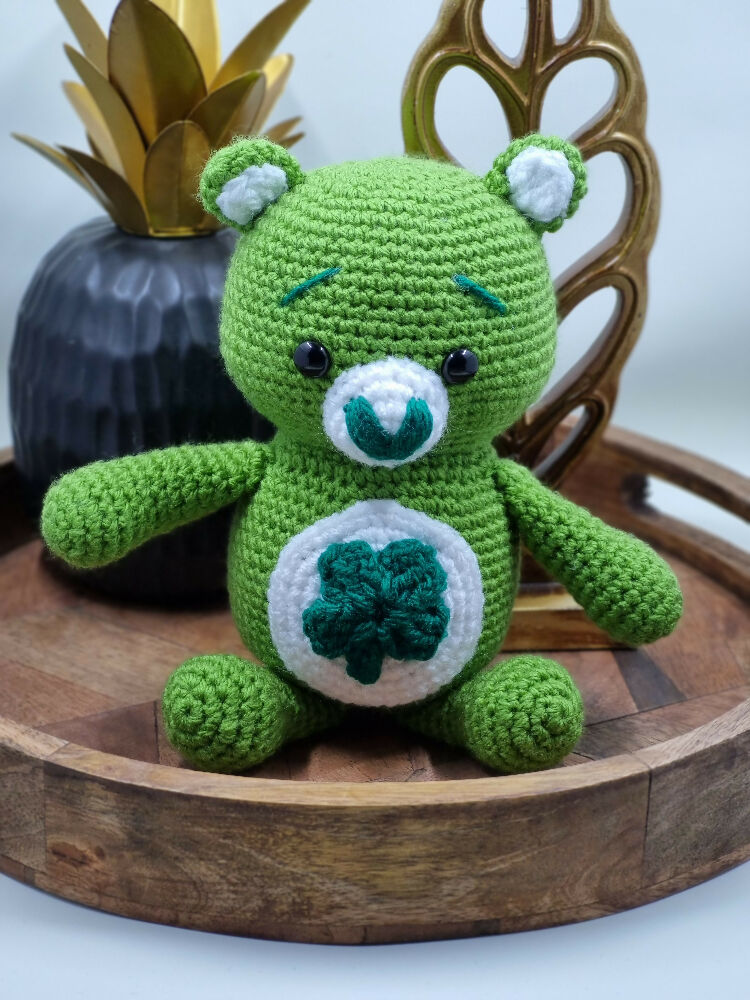 Teddy bear crochet toy