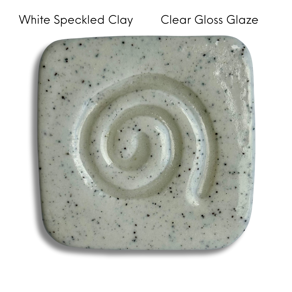 CUSTOM - Garlic/Ginger Grater + Herb Stripper in White Speckled Clay