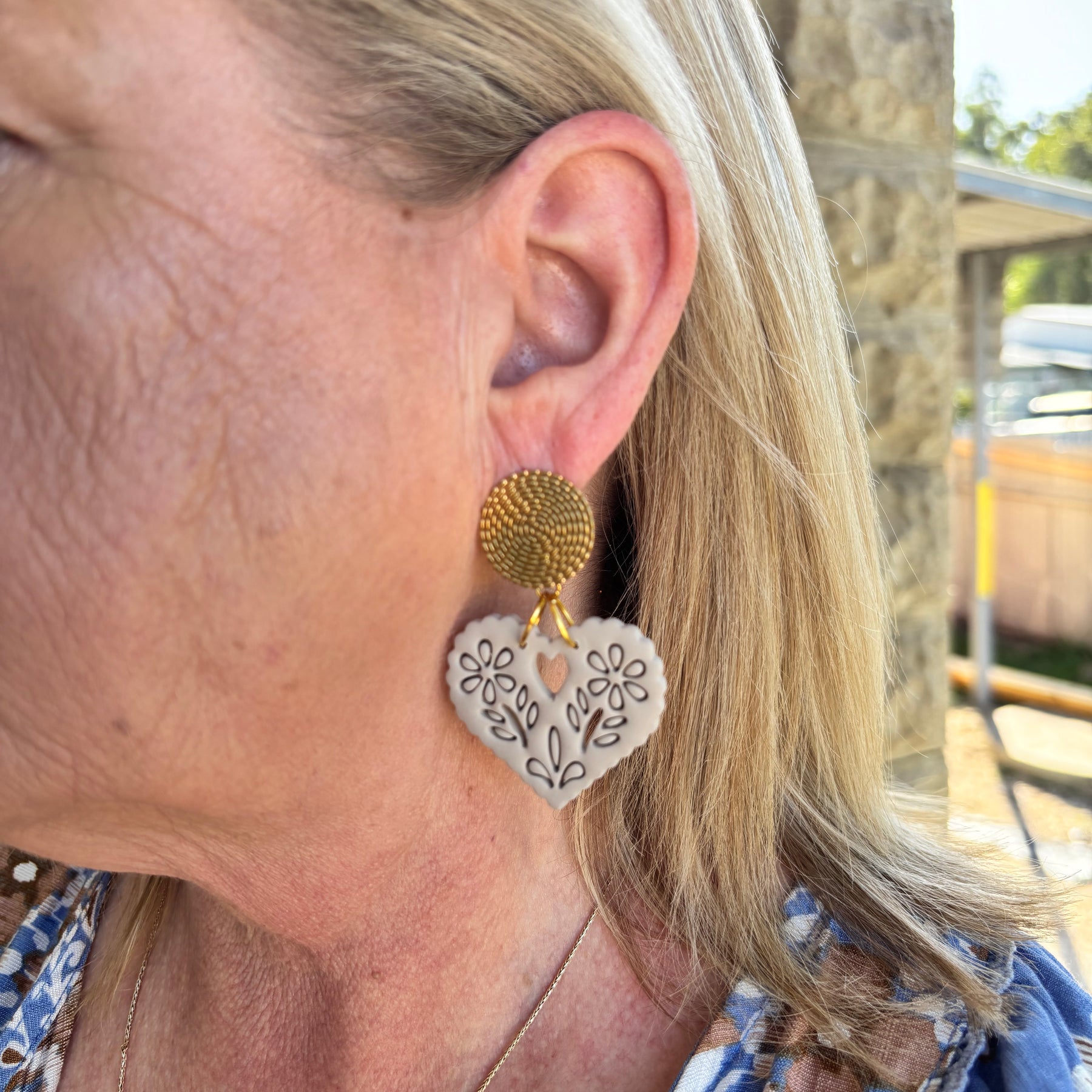 AMOR – Papel Picado Heart Dangle