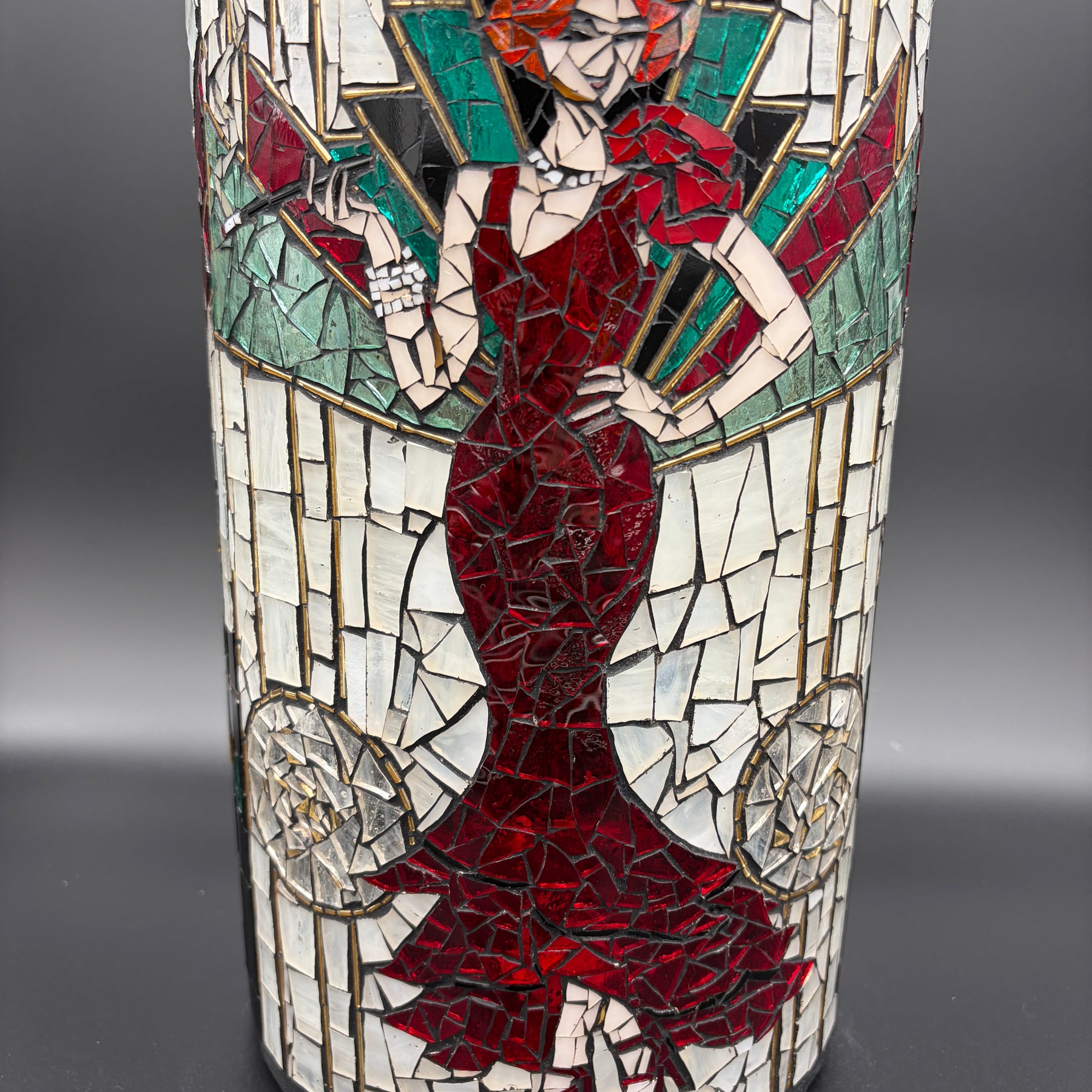 Myrtle – Handmade Art Deco Mosaic Votive