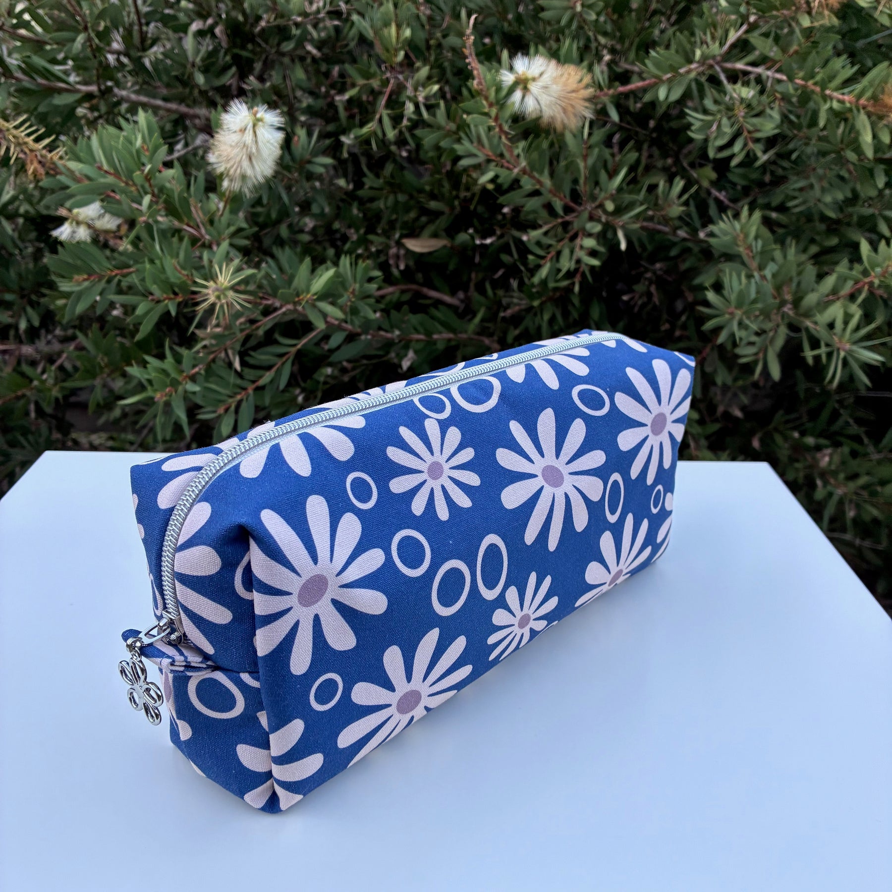 Bilby Pouch - Blue Funky Daisies (Anzela Simcock)