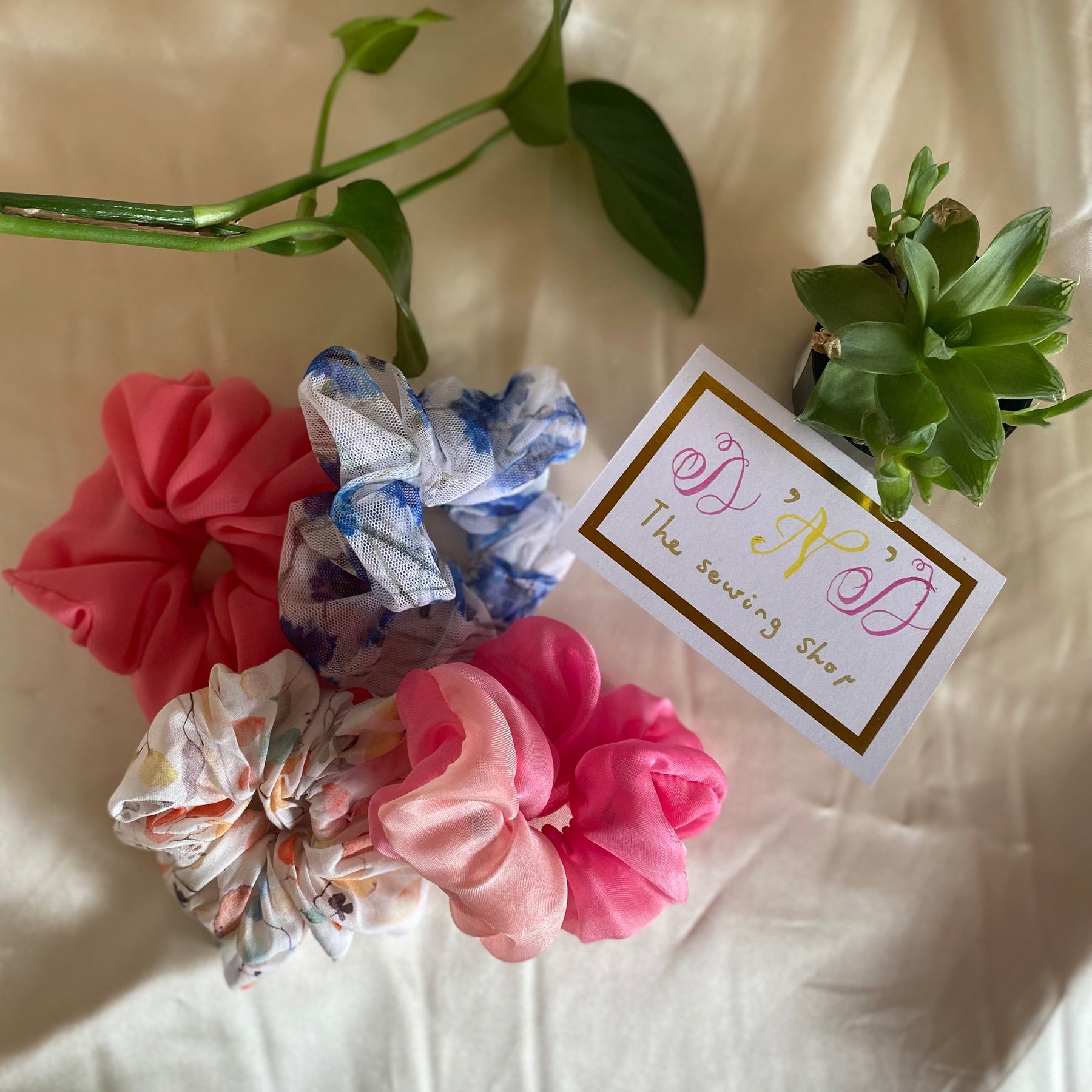Spring Special Floral Fabric Scrunchies