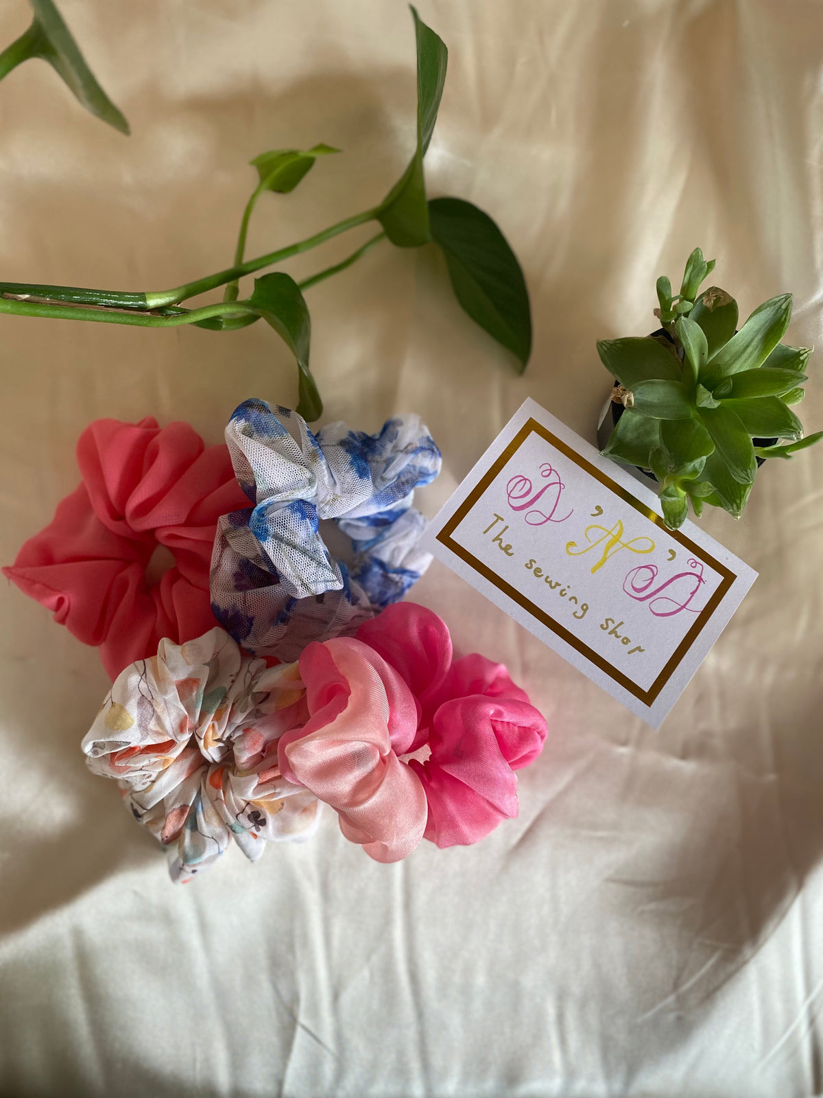 Spring Special Floral Fabric Scrunchies