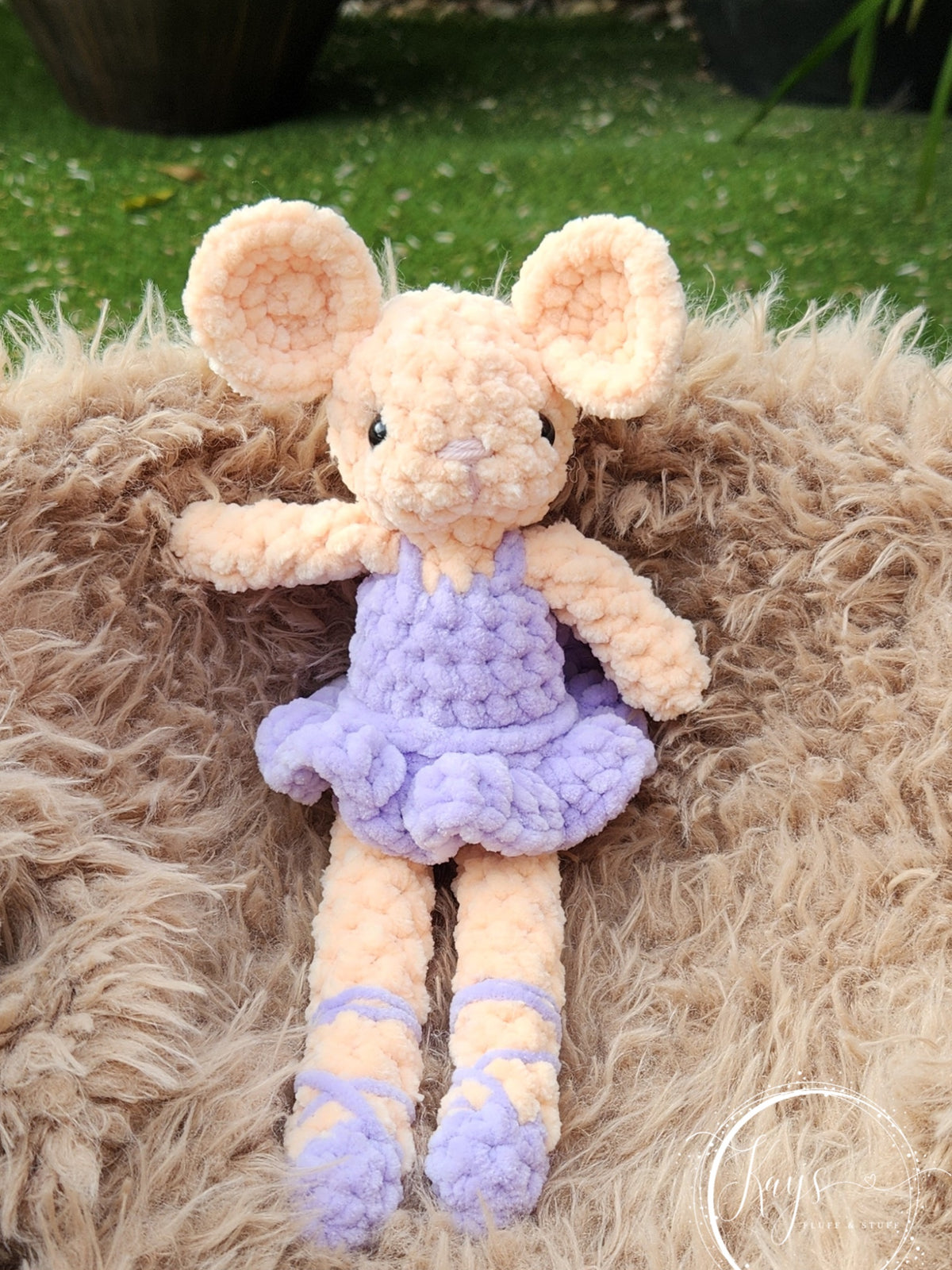 Handmade Plush Mouse with removable Tutu