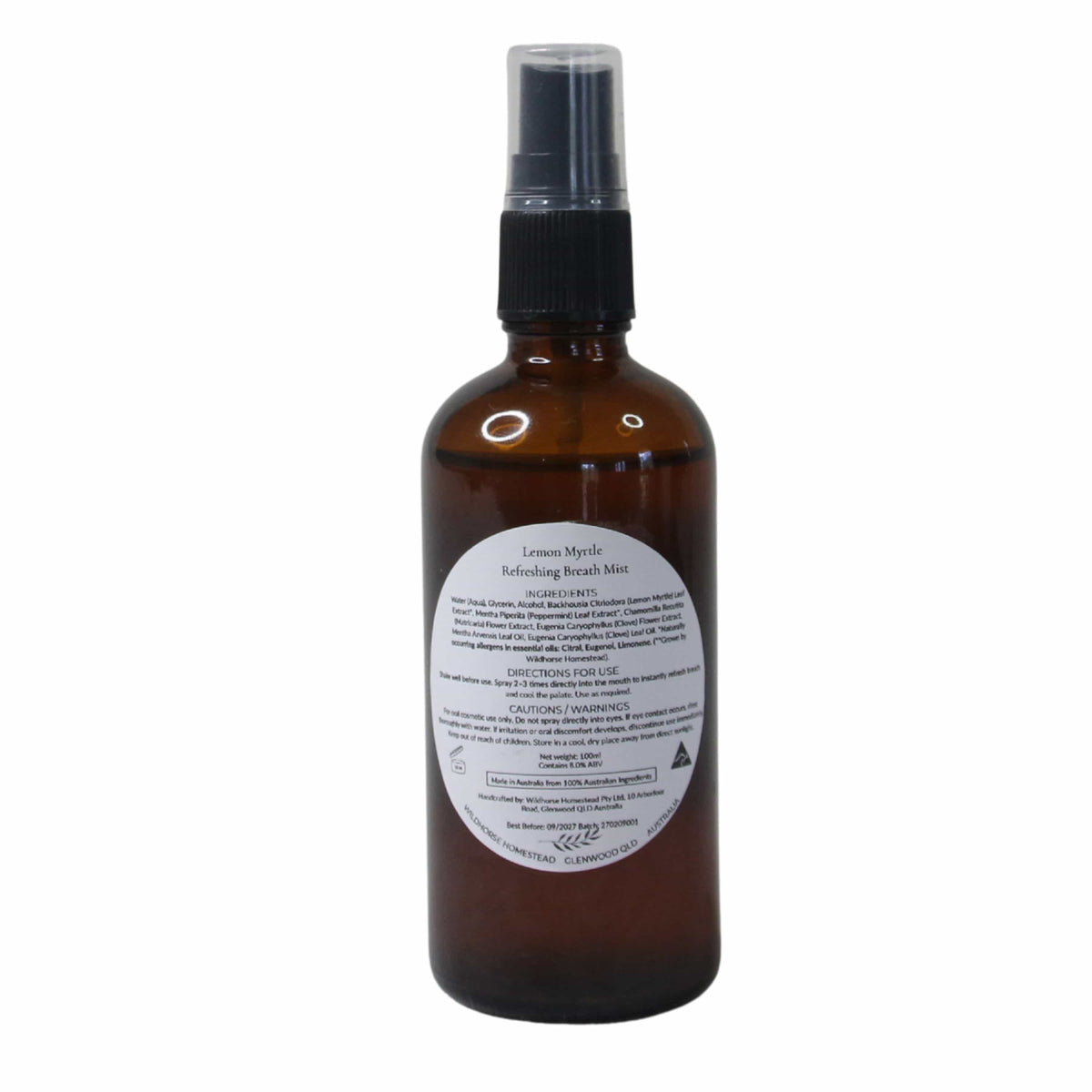 Wildhorse Lemon Myrtle Refreshing Oral Mist