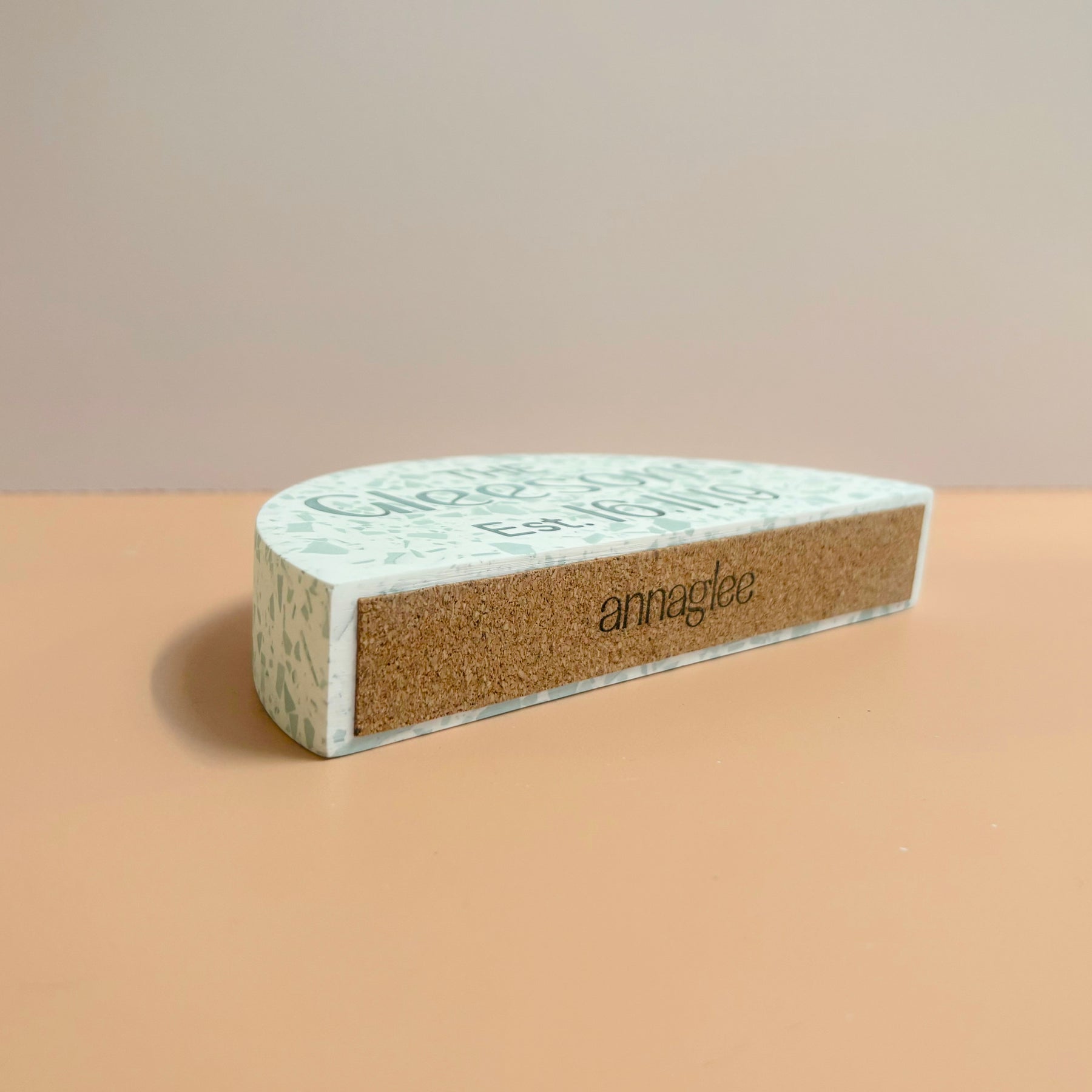 Custom wedding family name sculpture