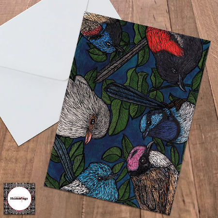 Australian Cockatoos - Greeting Card + Envelope