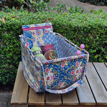 Large Knitting Project Bag – Convertible Tote