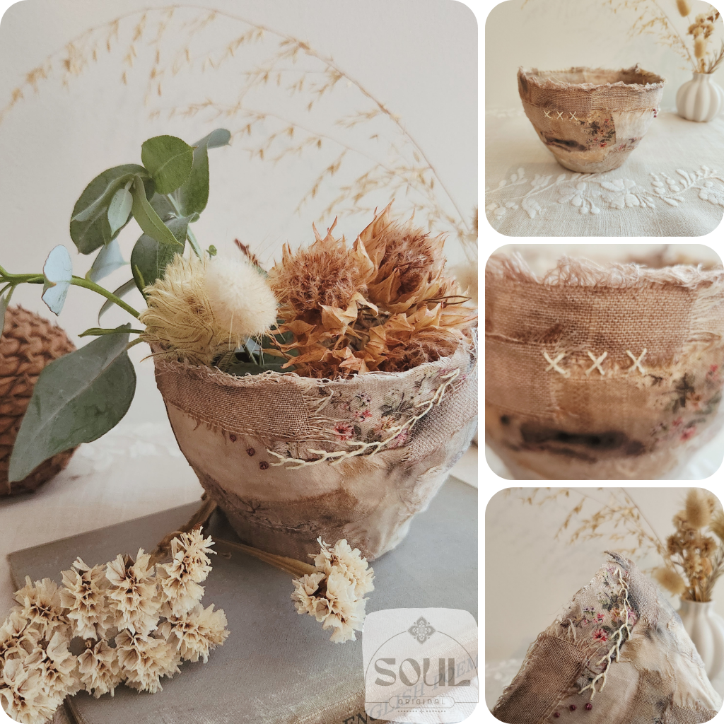 Textile Art Bowl – Natural & Earthy (4)