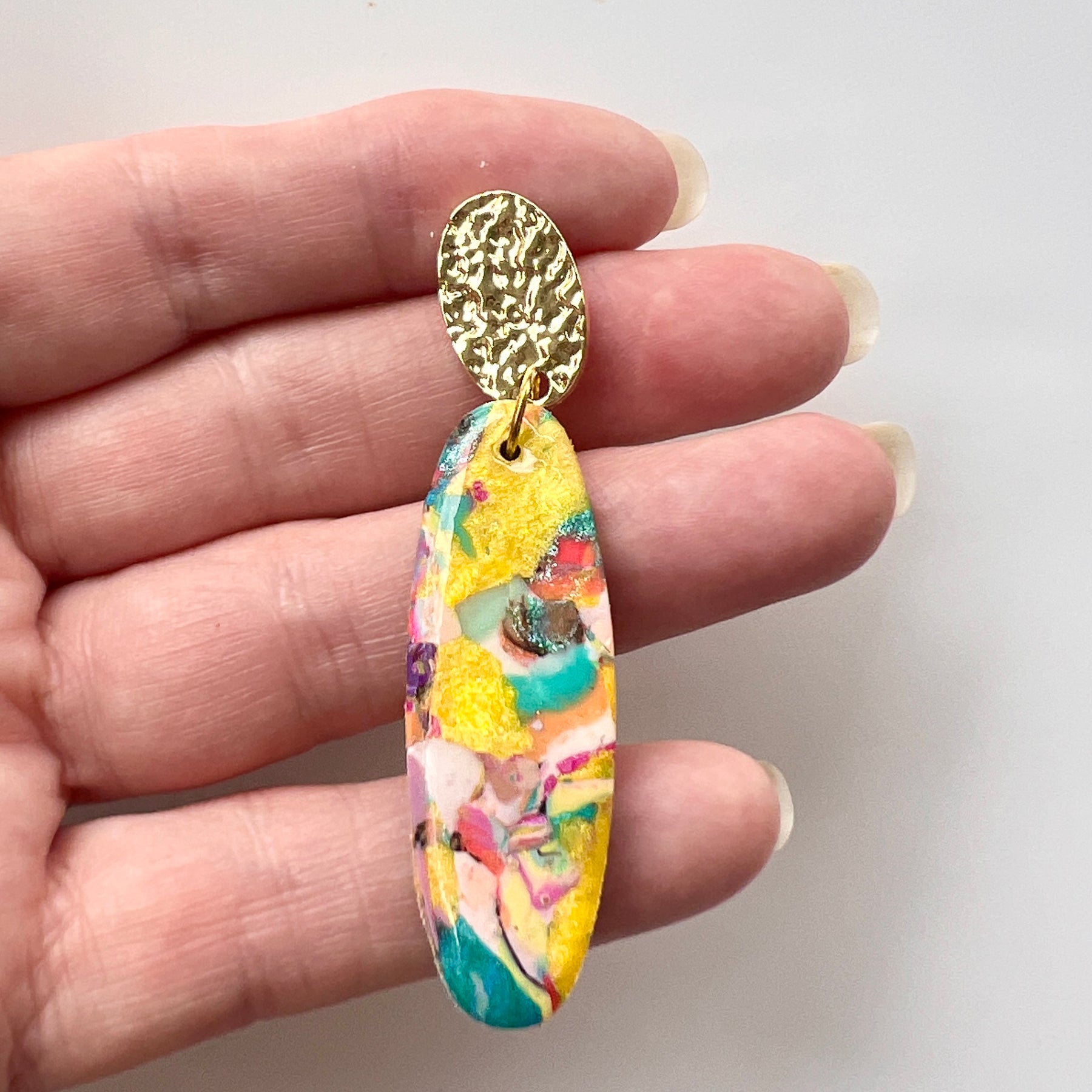 Earrings ~ Dangles~Yellow ~Affordable