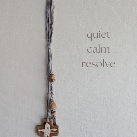 Handcrafted Ceramic Reflection Form | Quiet • Calm • Resolve