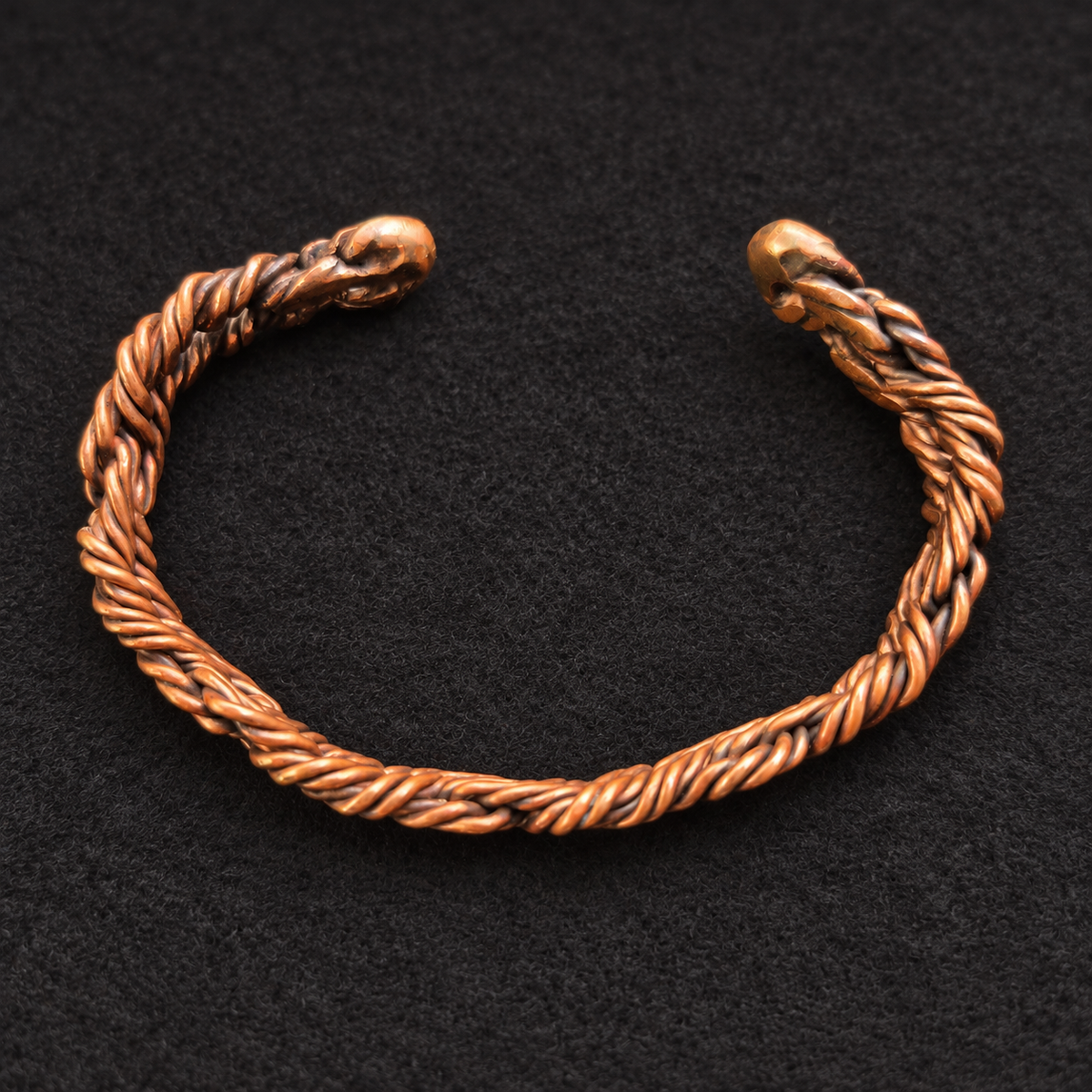 Handmade Braided Copper Cuff Bracelet B010