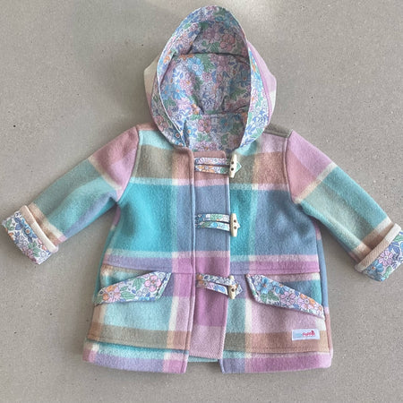 Girl's Rainbow Blanket Duffle Coat