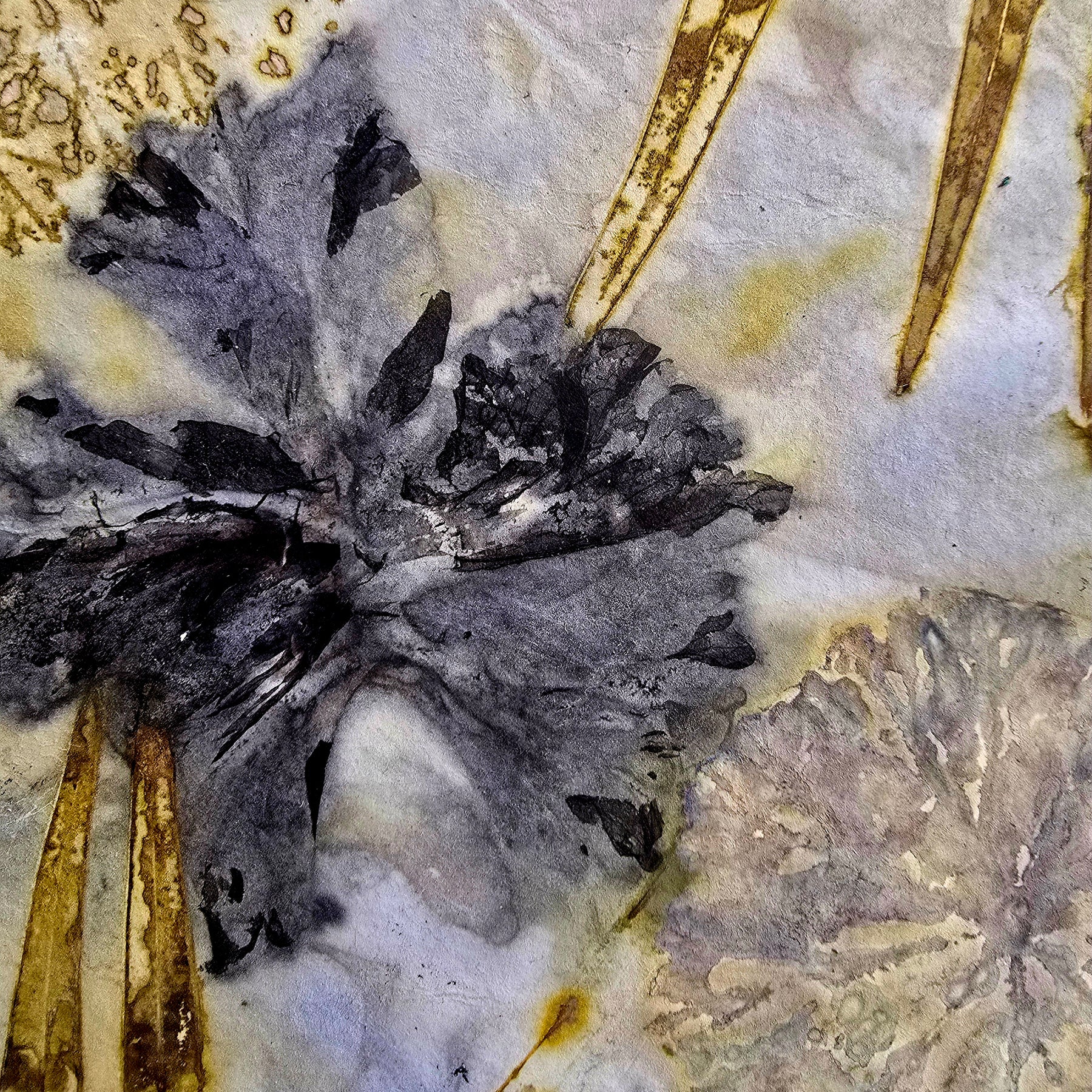 Hibiscus in Blue - Eco Print Journal