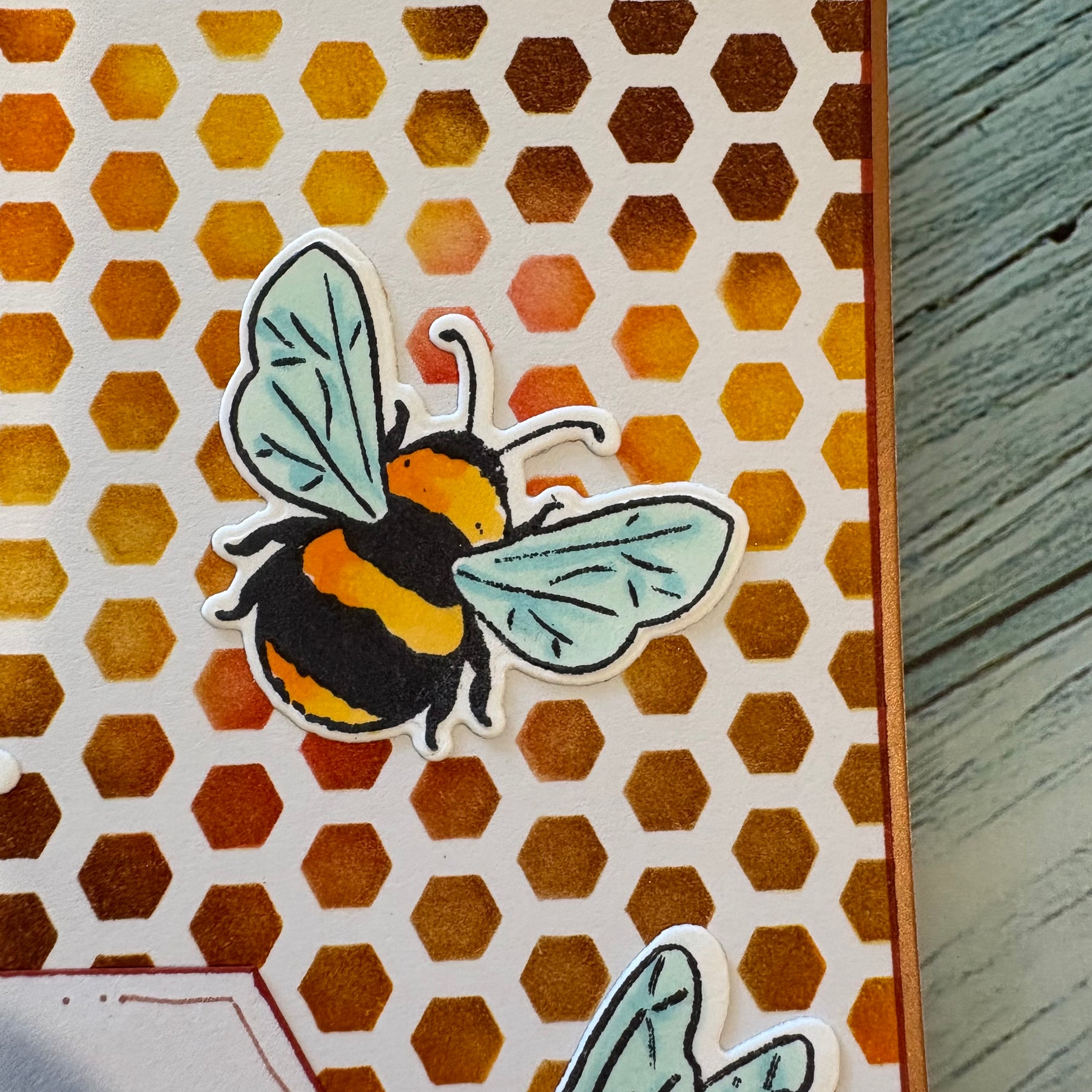 Just Bee-cause Handmade Greeting Card