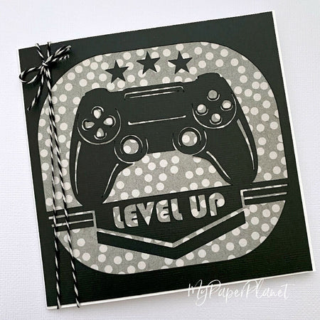 Game controller, gamer card, Dad, Father's day, birthday card.