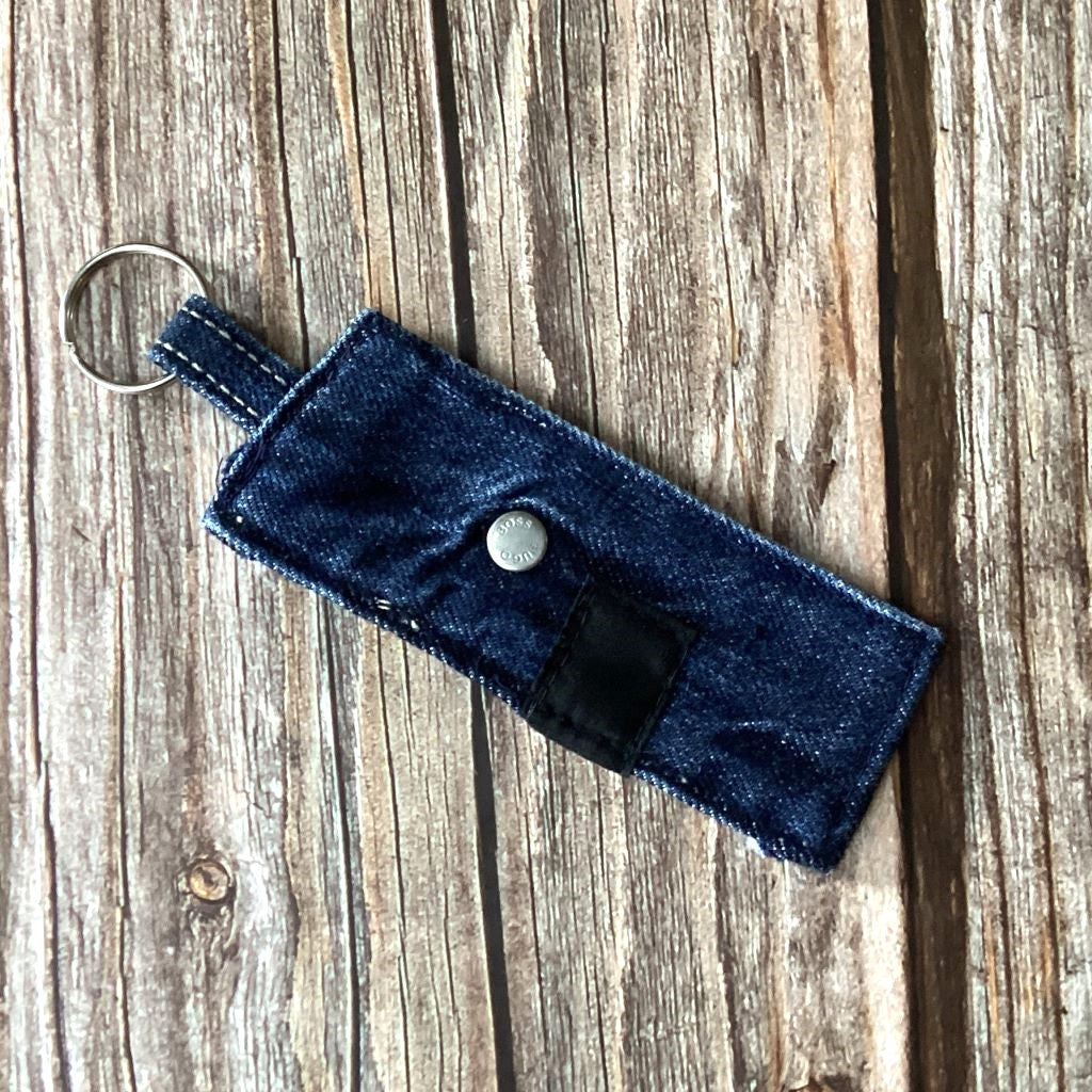 Upcycled Denim Key Fob – Boss Label