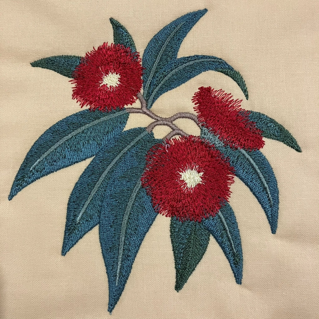 handmade Australian native quilted - flowering gum