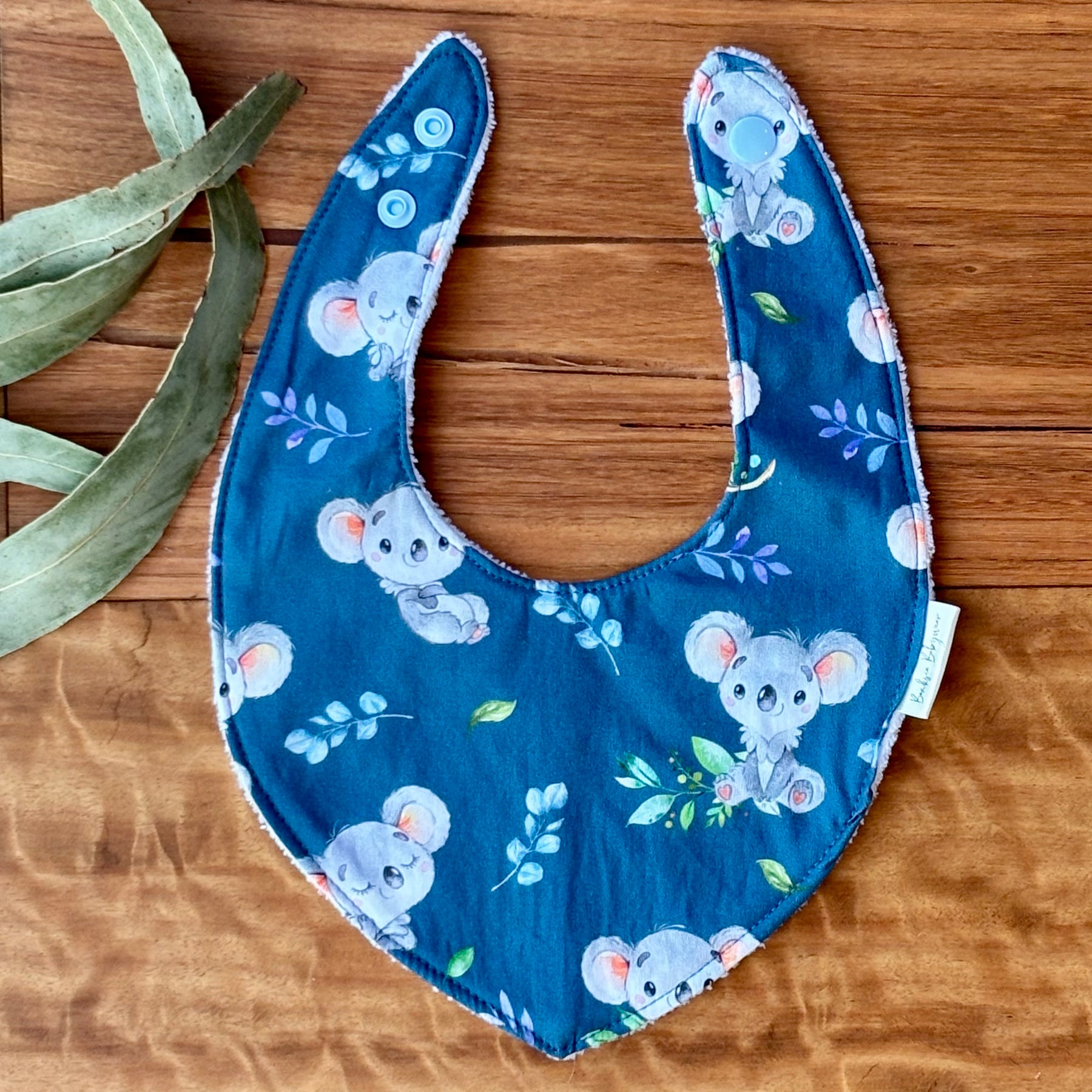 Baby Bib and Burp Cloth Set | Happy Koalas | Ready to Ship