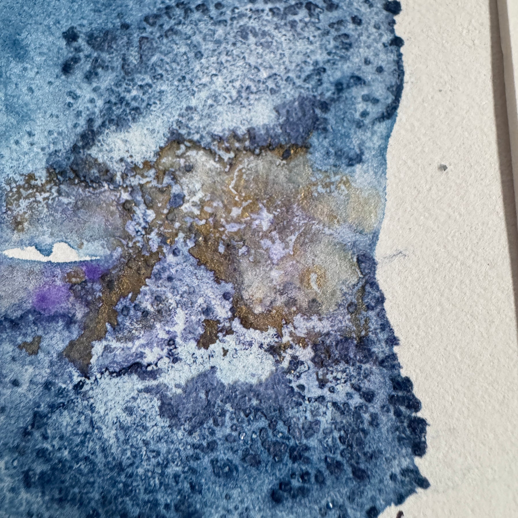 Winter Crossing – Original Abstract Watercolour Painting