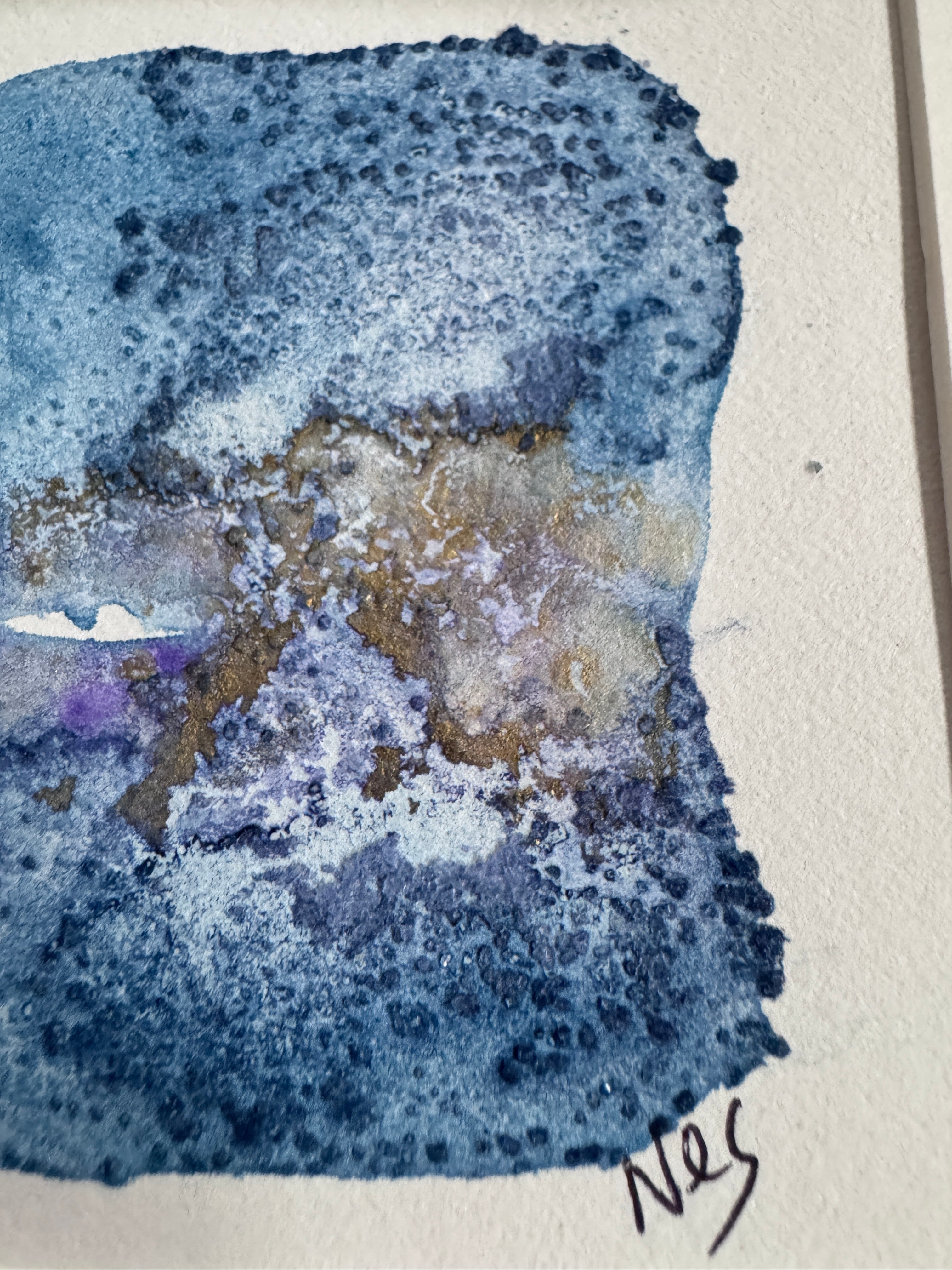 Winter Crossing – Original Abstract Watercolour Painting