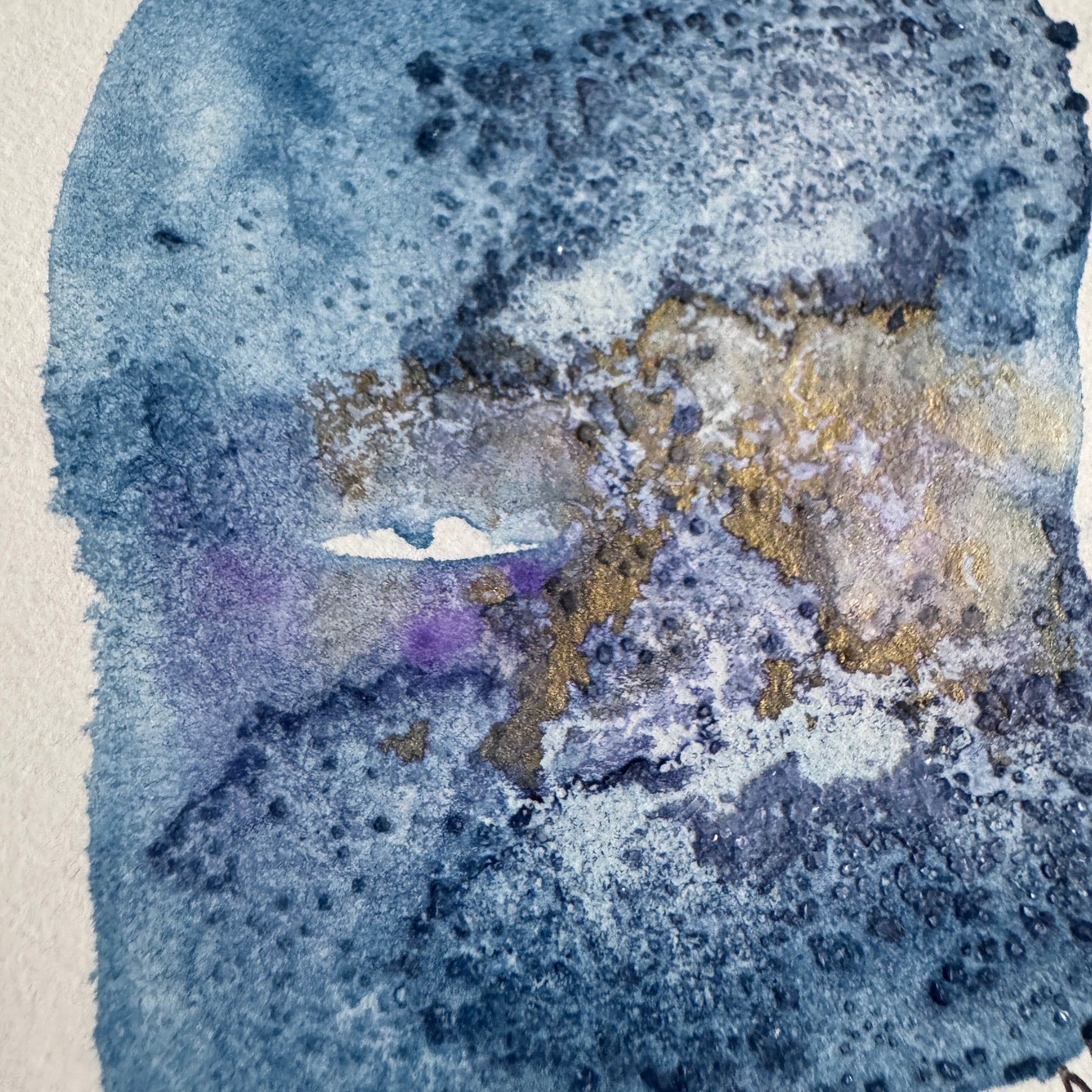 Winter Crossing – Original Abstract Watercolour Painting