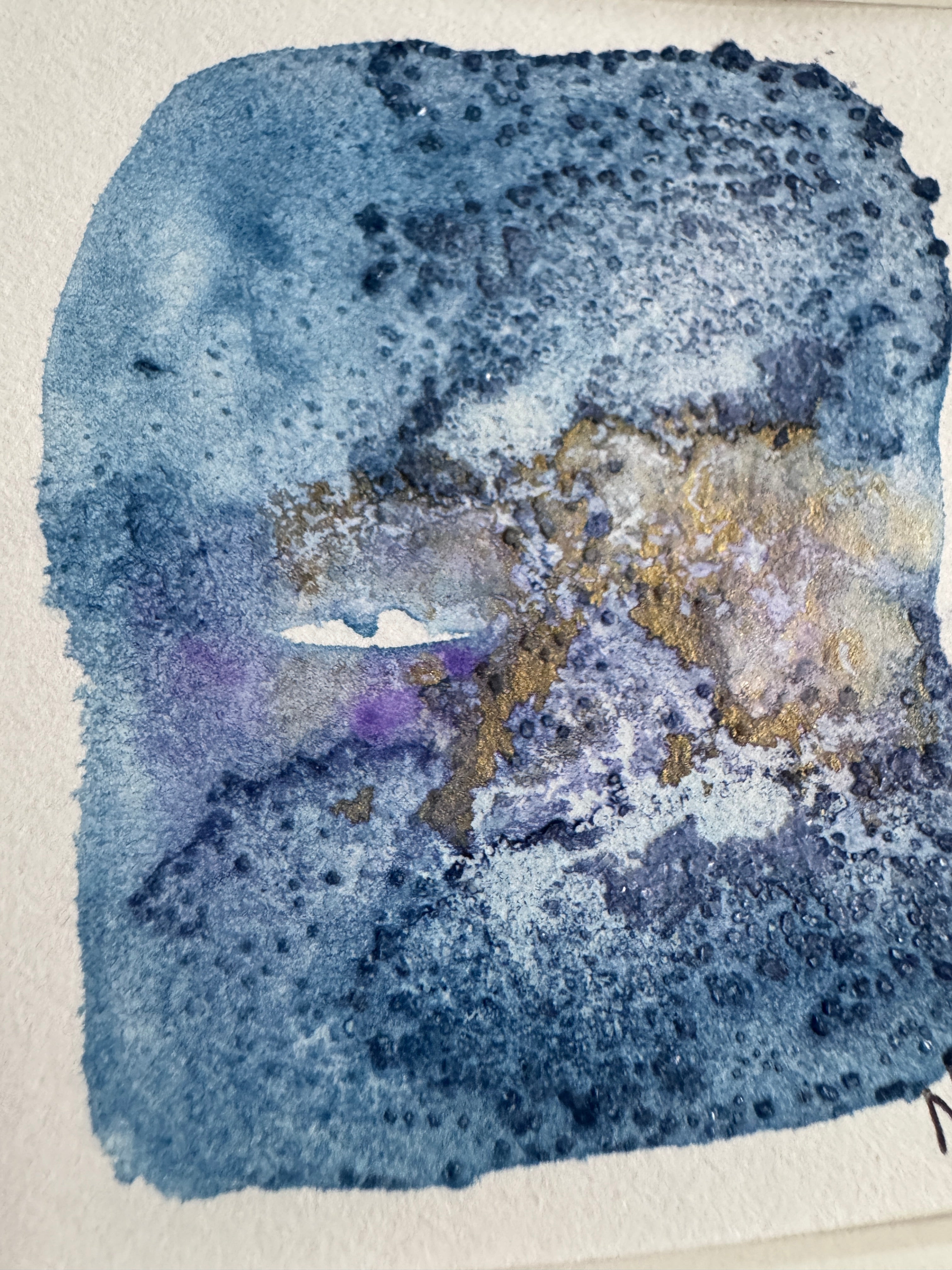 Winter Crossing – Original Abstract Watercolour Painting