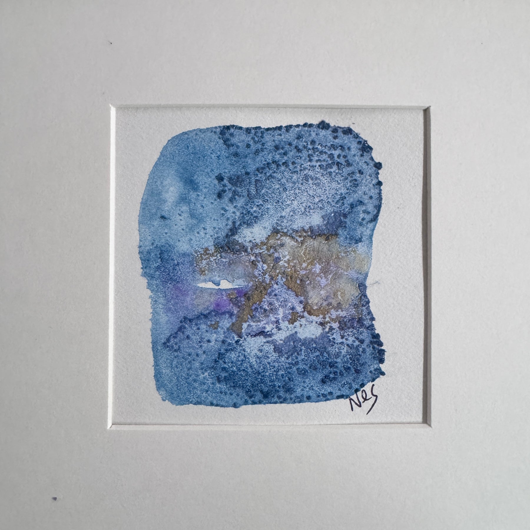 Winter Crossing – Original Abstract Watercolour Painting