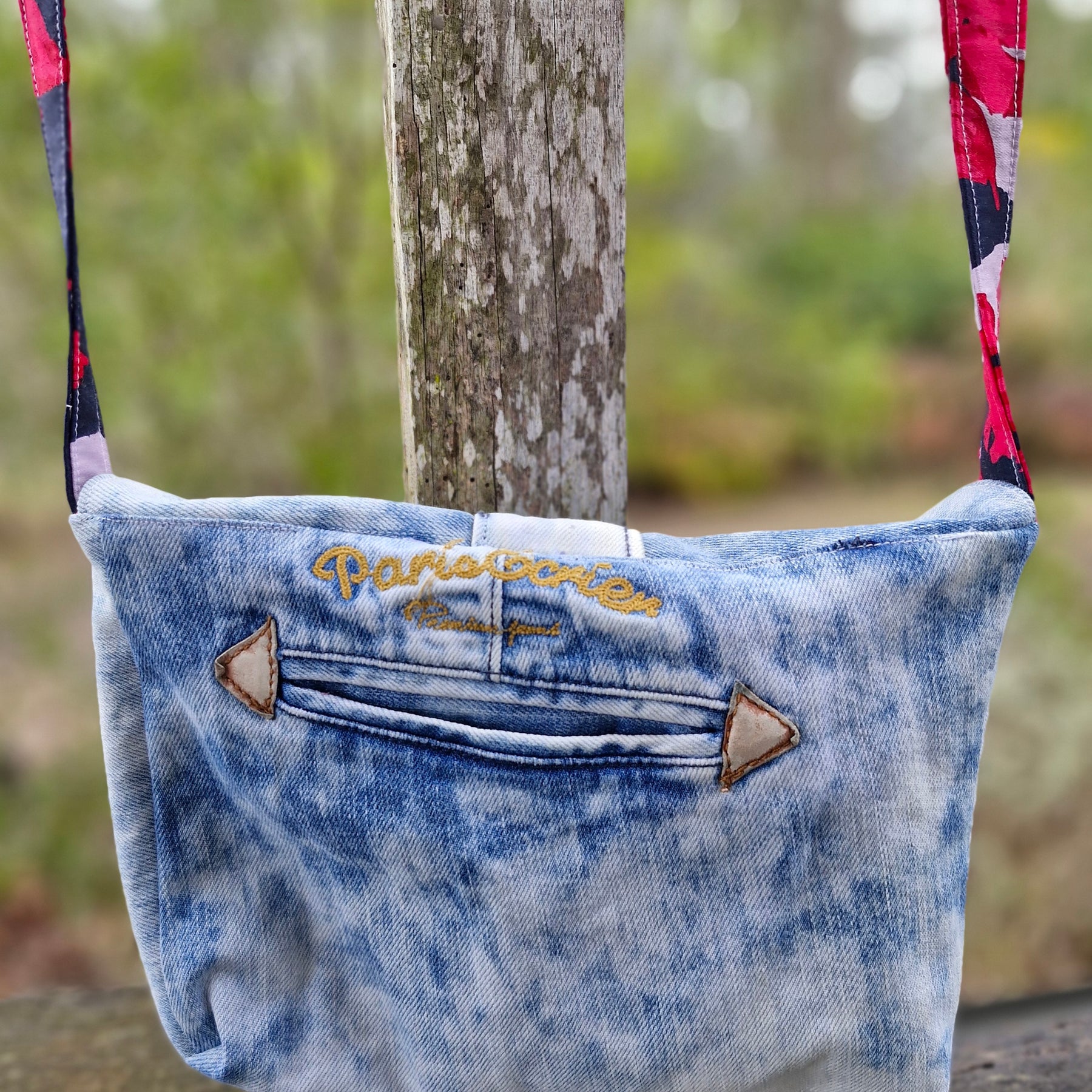 Upcycled Crossbody Bag / Eco Friendly One of a kind