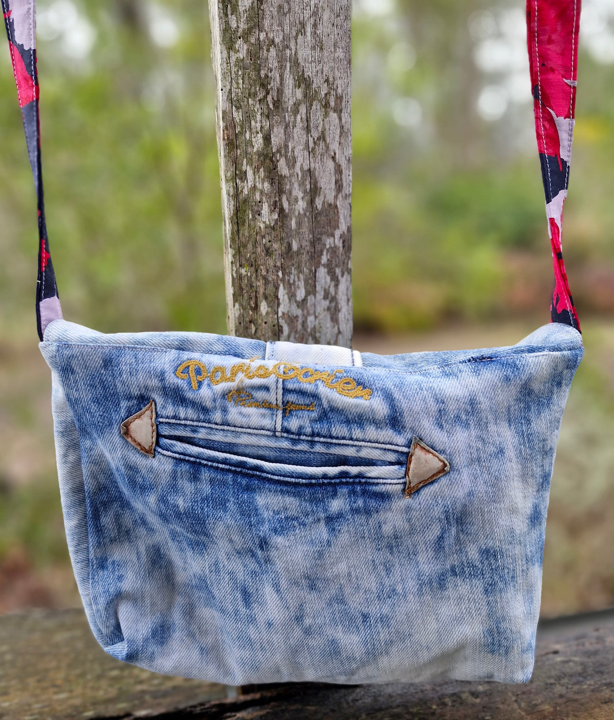 Upcycled Crossbody Bag / Eco Friendly One of a kind