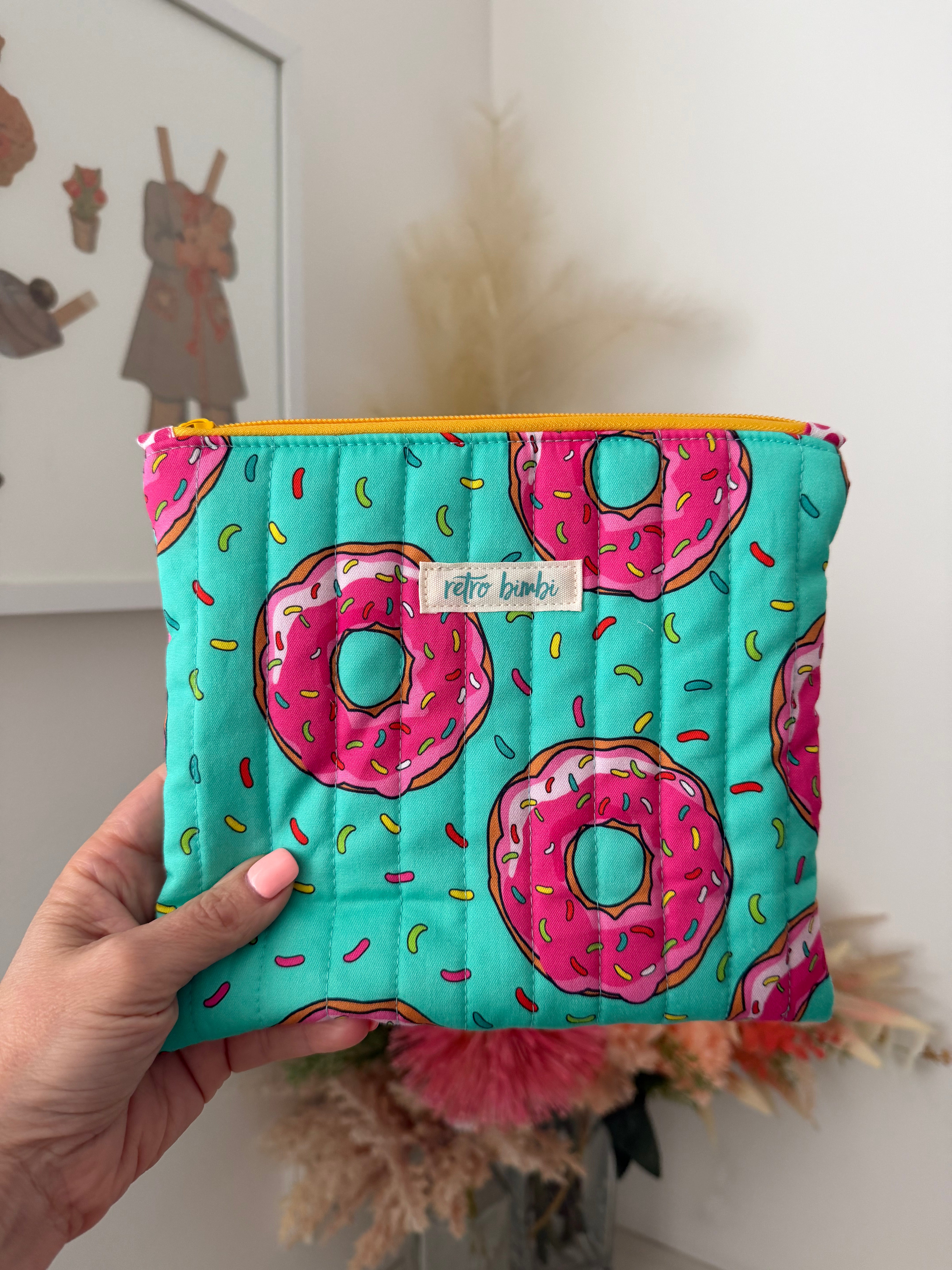 Medium Quilted Pouch - Various Designs