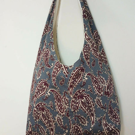 Paisley printed shopping bag