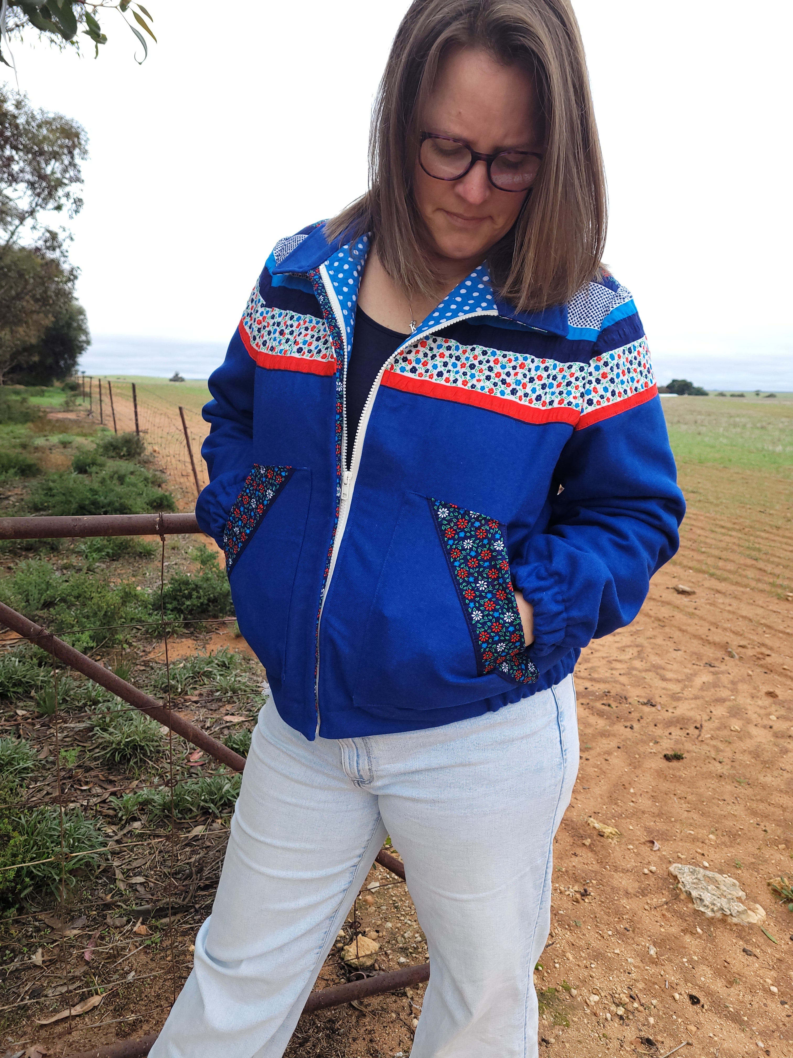 Bands of happiness - Retro Bomber jacket - L/XL
