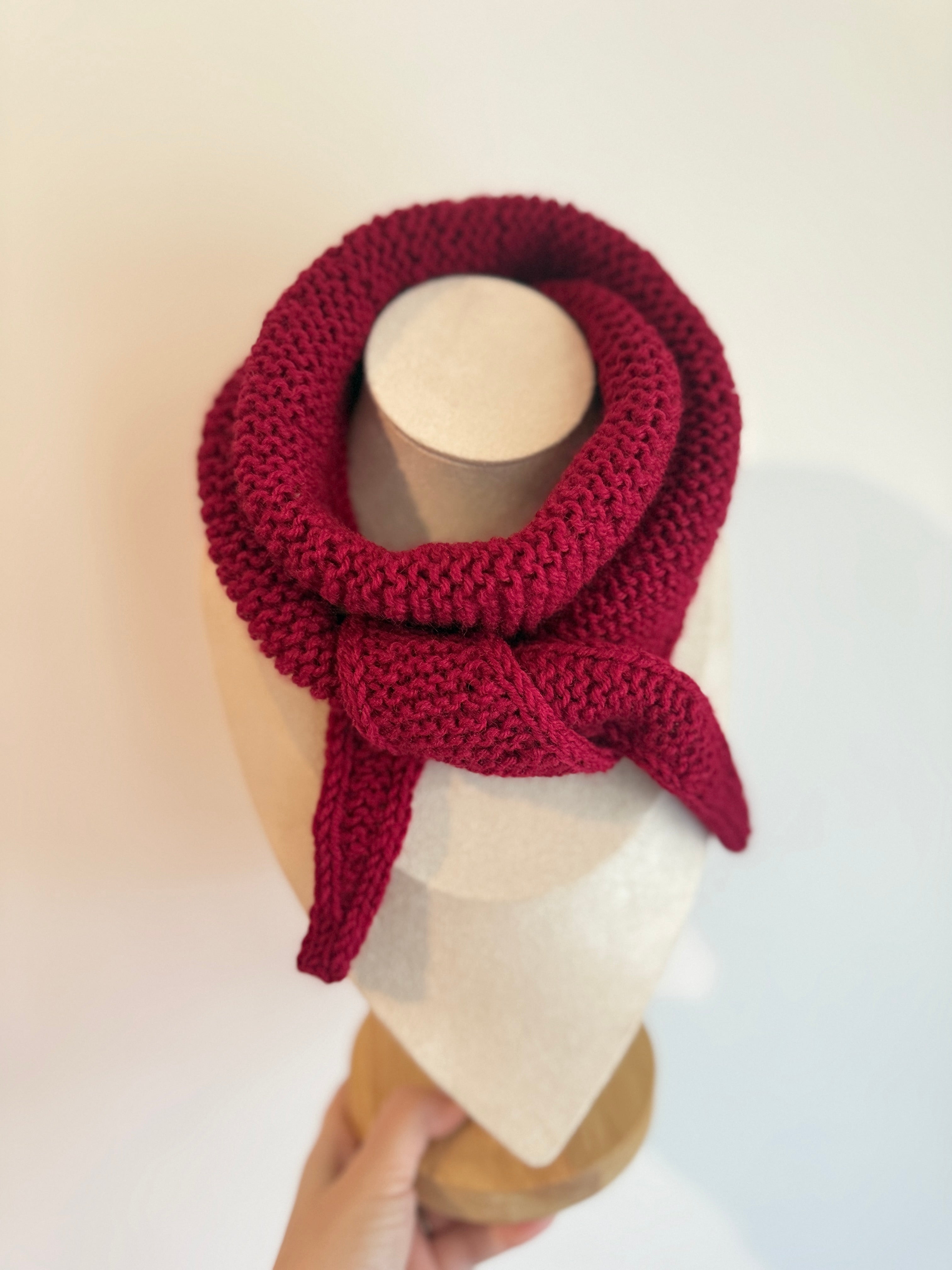Burgundy sophie scarf