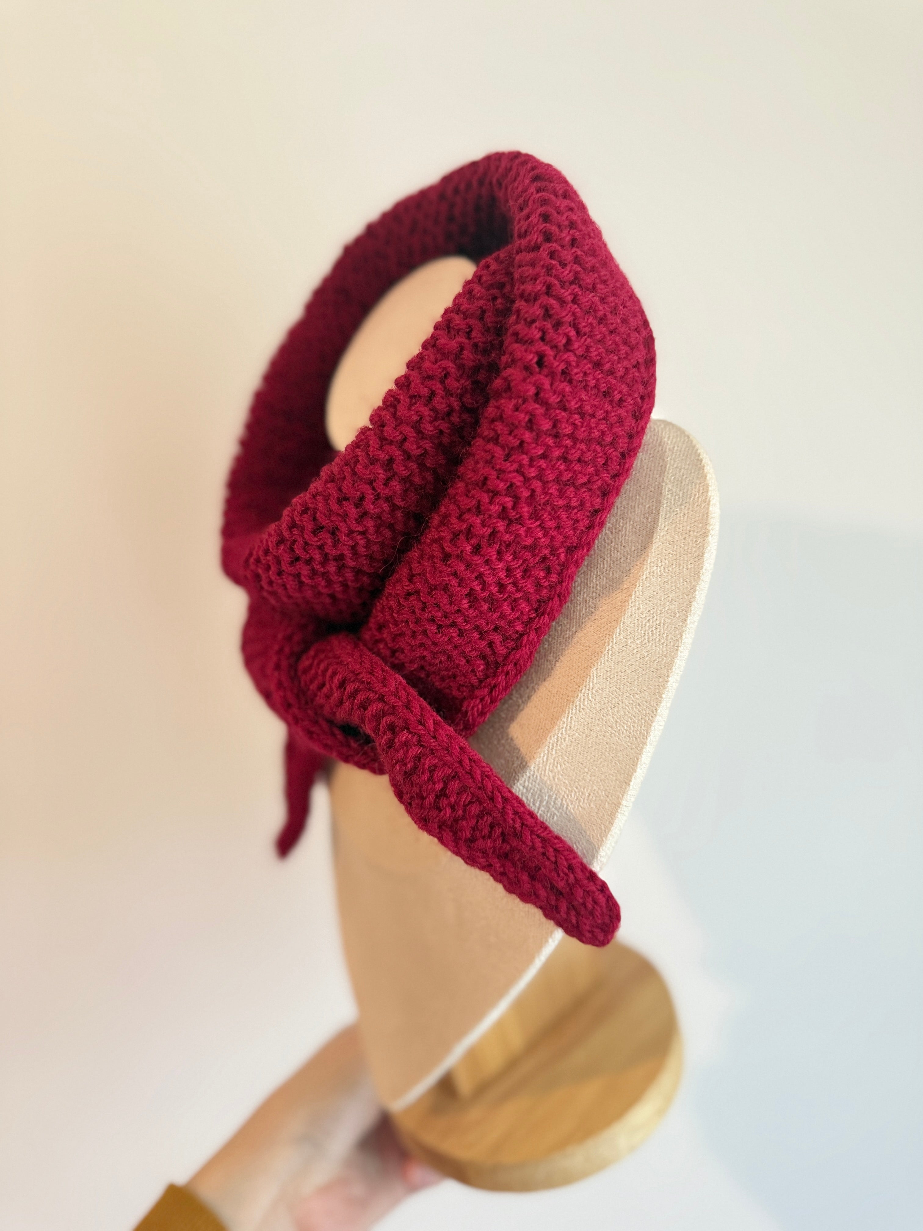 Burgundy sophie scarf