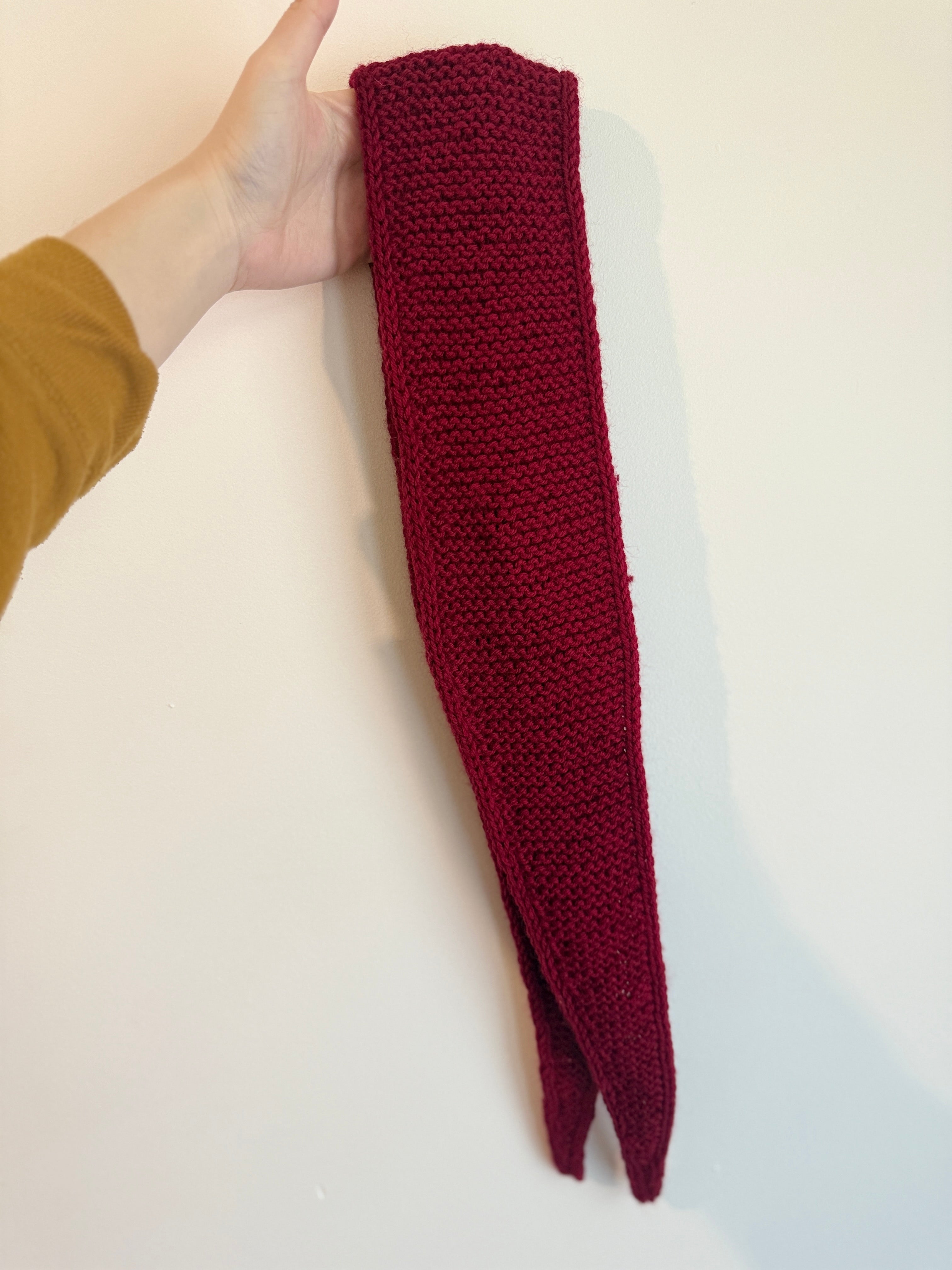 Burgundy sophie scarf
