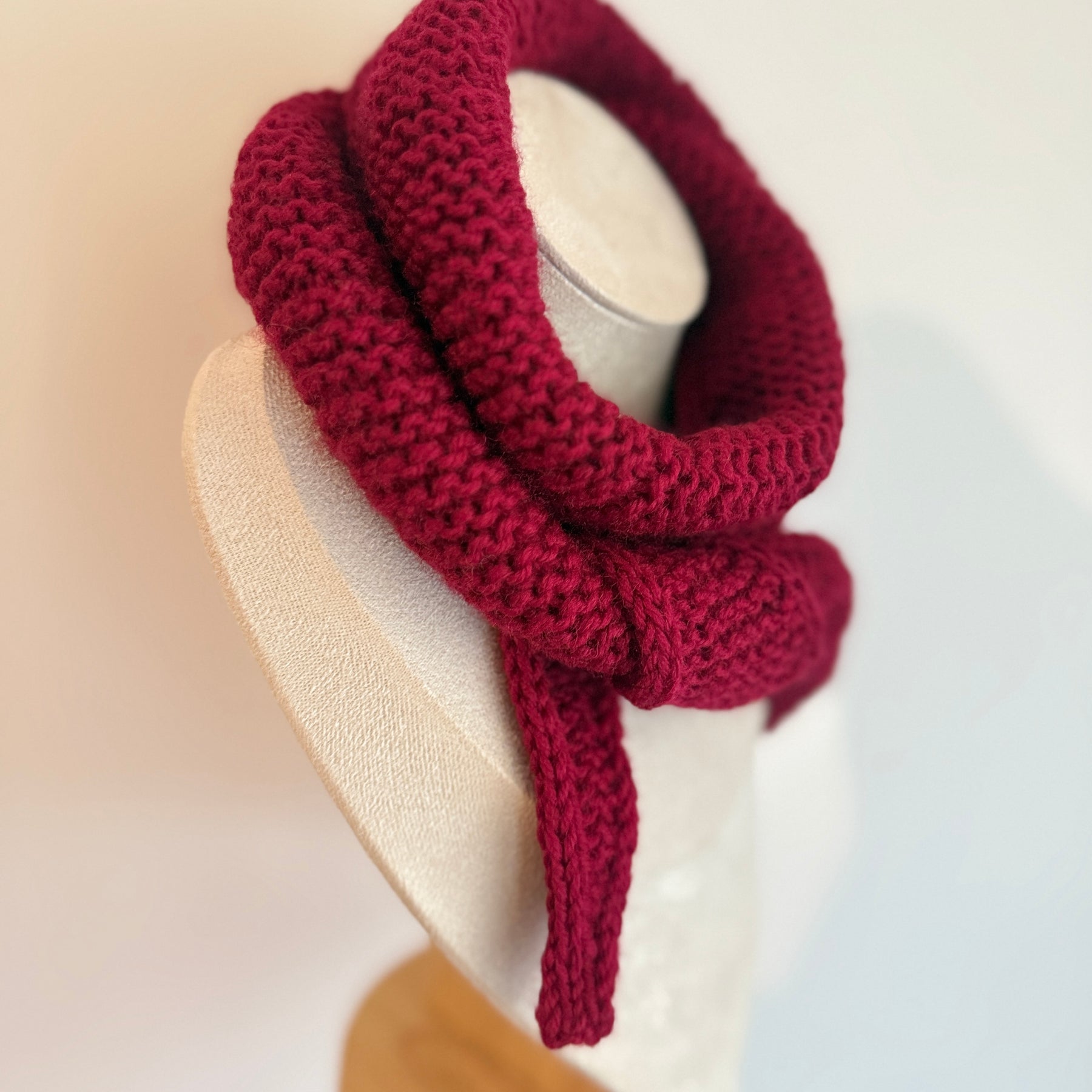 Burgundy sophie scarf