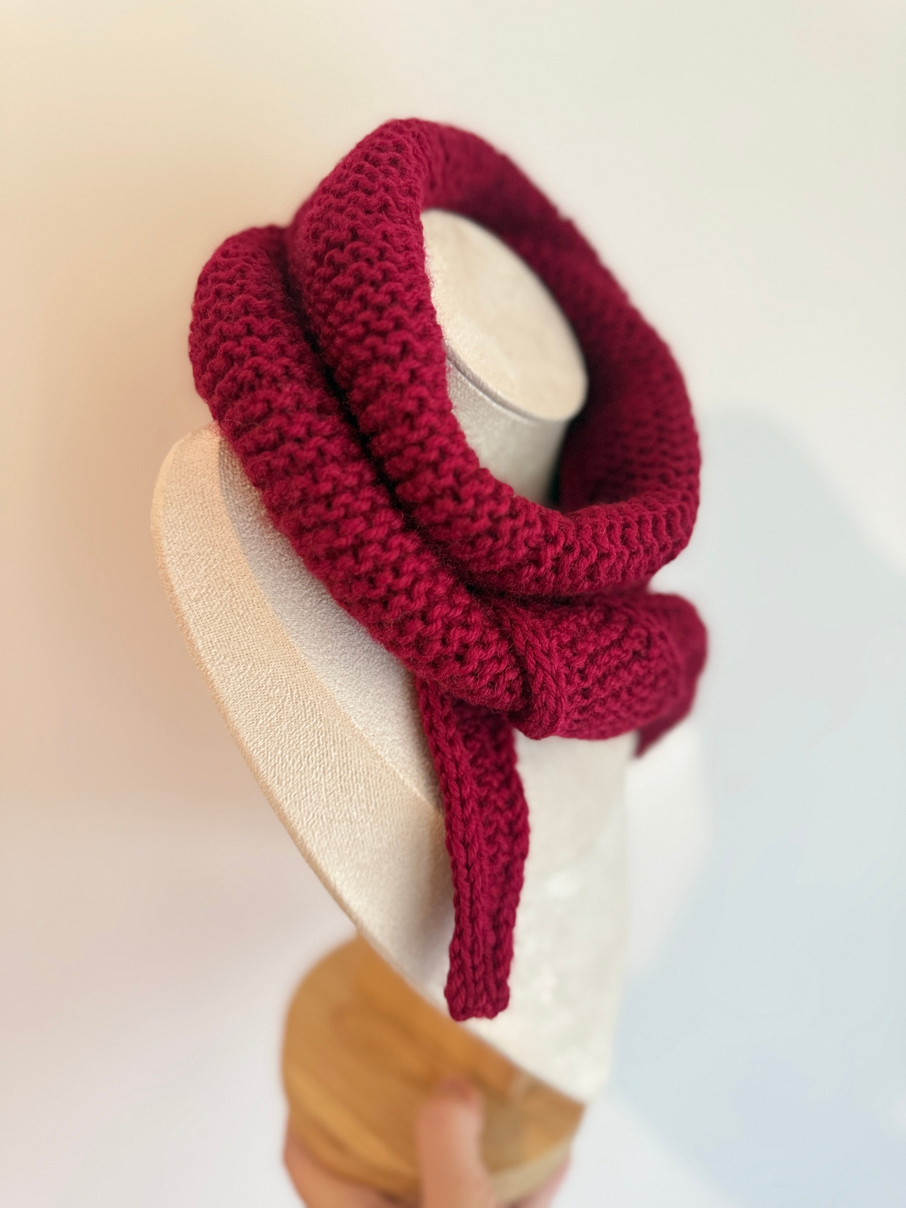Burgundy sophie scarf